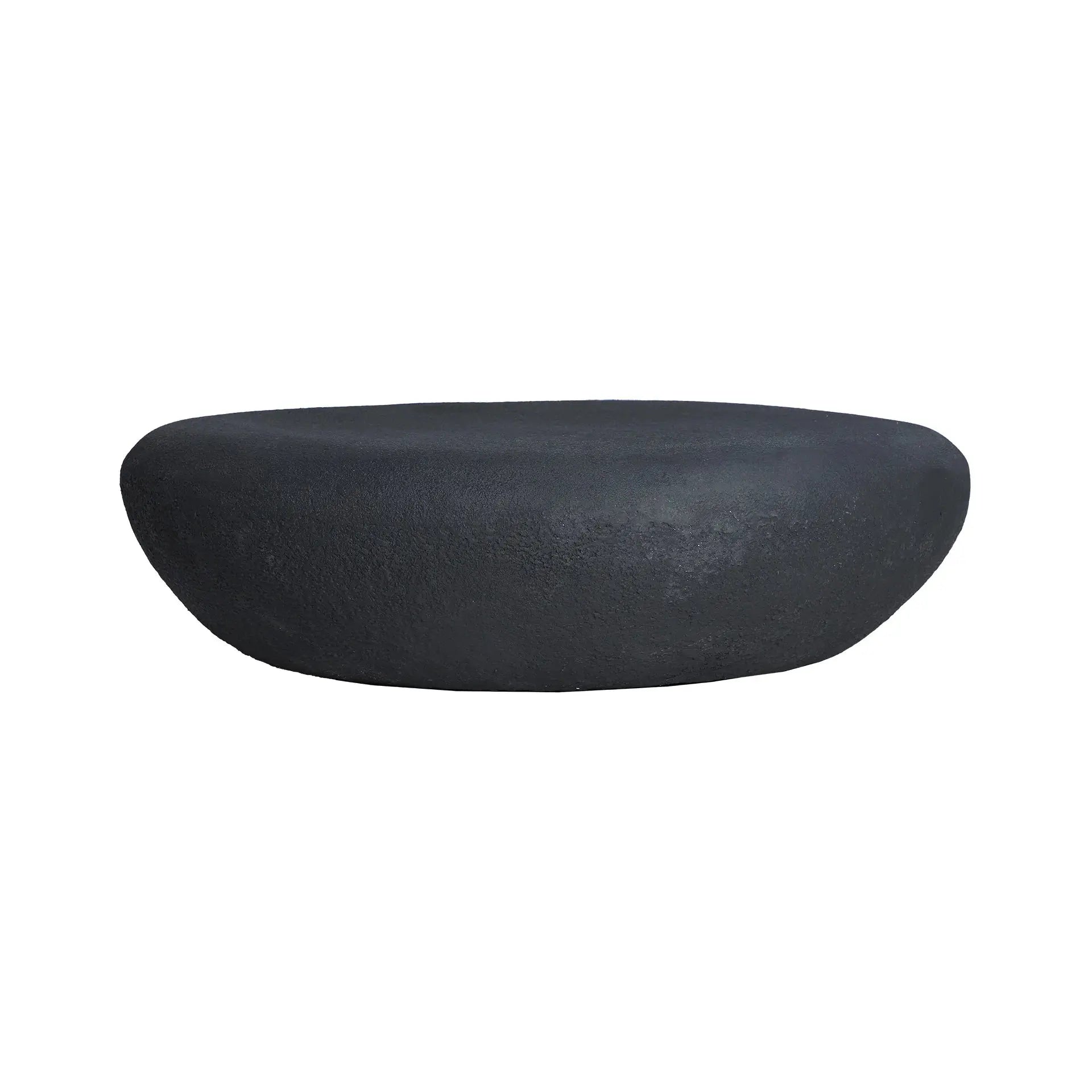 Table Basse de Salon en Béton Armé Noir CHOLET - 101 x 90 cm KODU