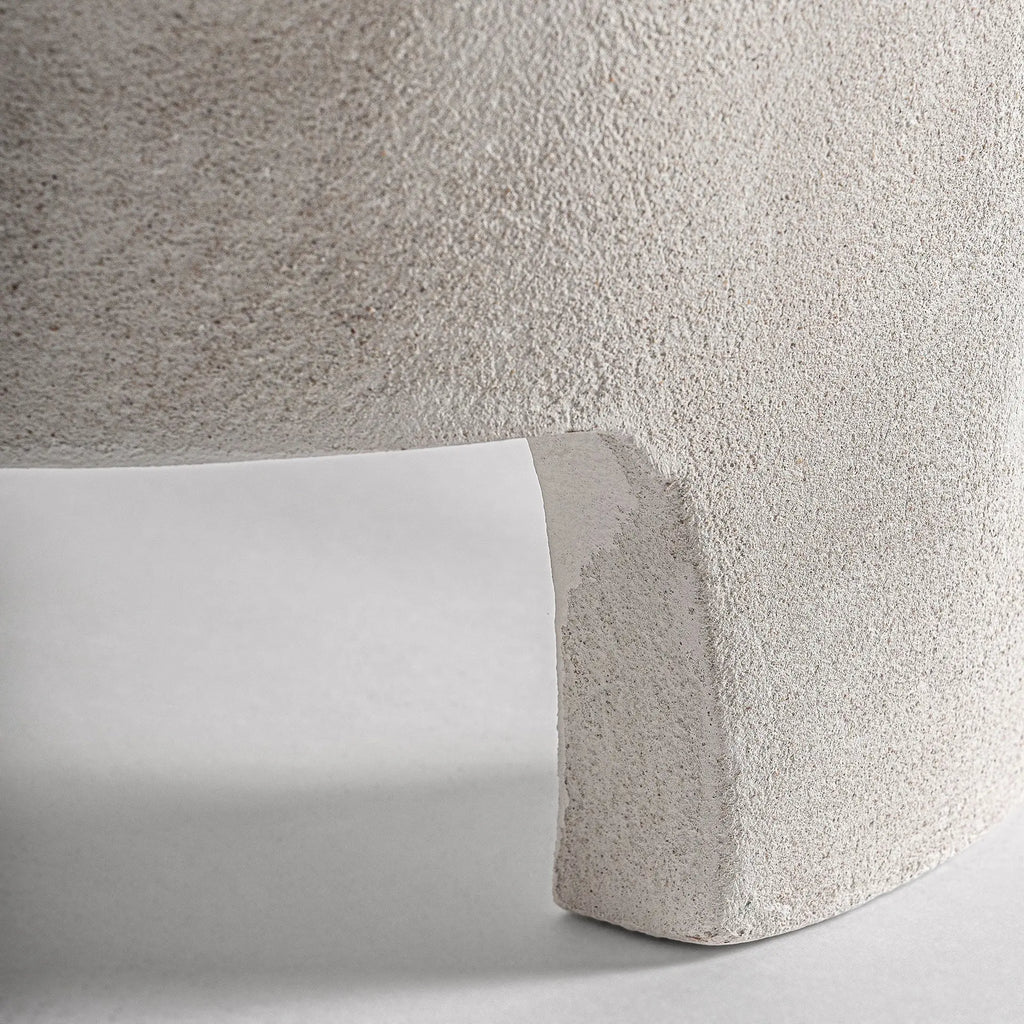 Table Basse de Salon en Bois MDF Blanc Cassé ARNSBERG - 60 cm KODU