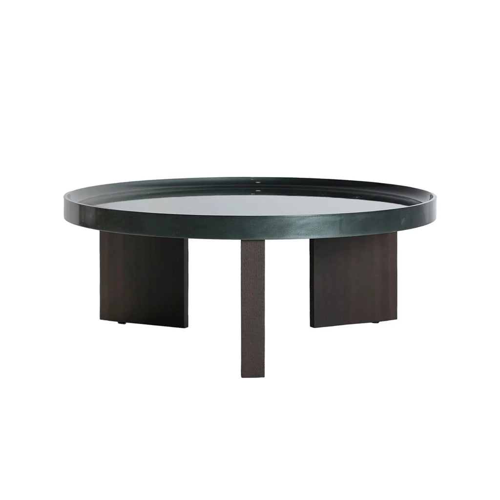 Table Basse de Salon en Bois MDF Vert AOMORI - 90 cm KODU