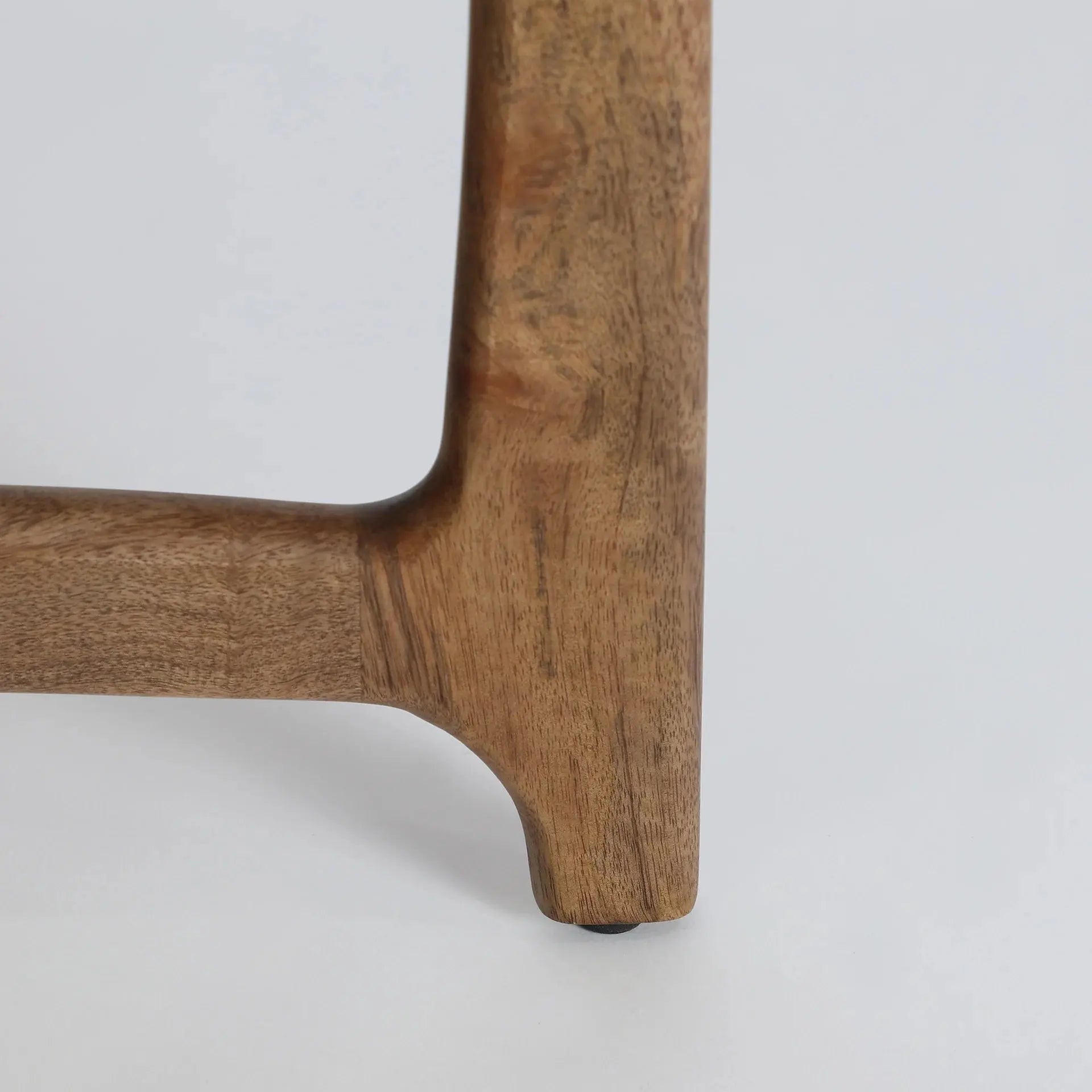 Table Basse de Salon en Bois de Manguier Brun avec MDF Blanc LAAX - 55 cm KODU