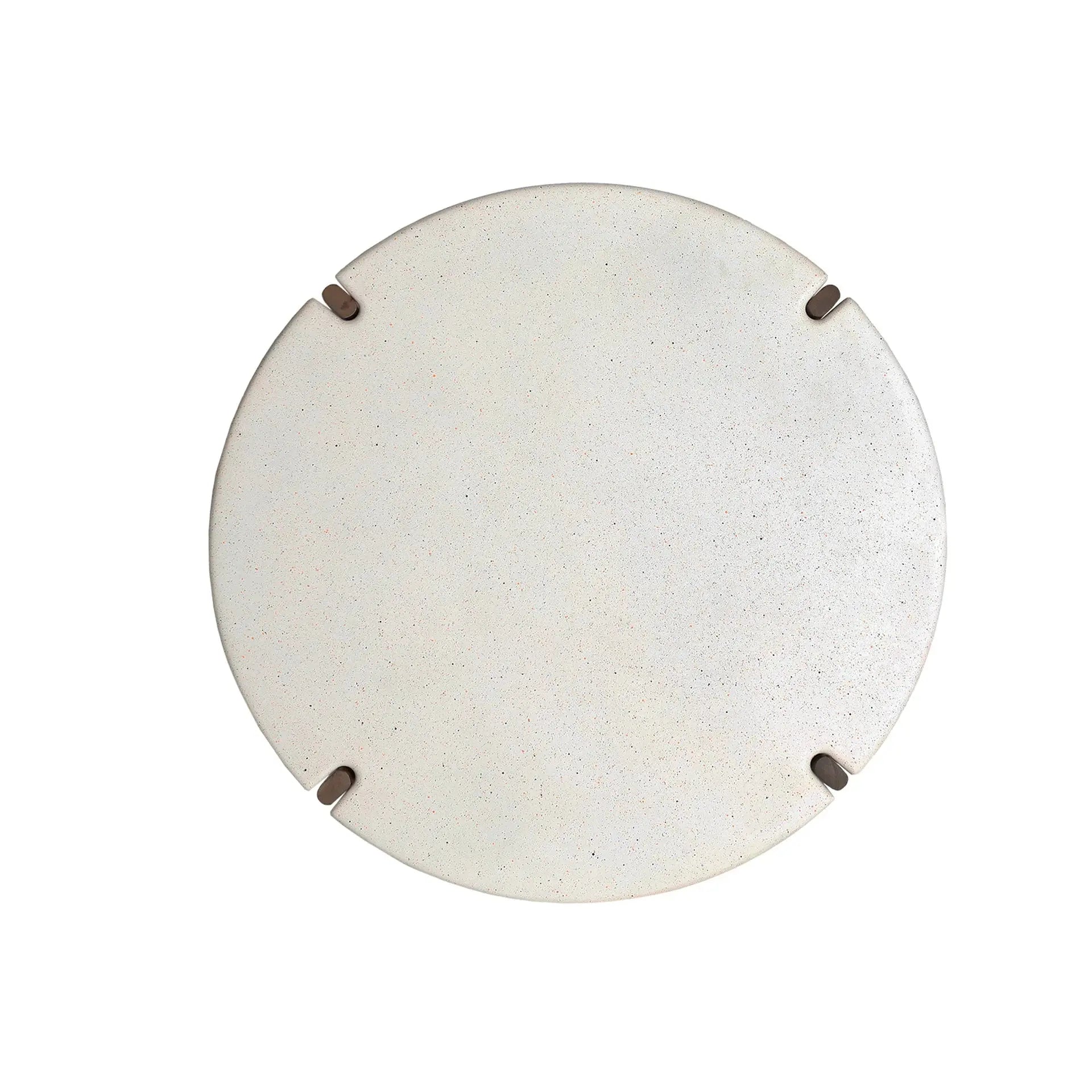 Table Basse de Salon en Bois de Manguier Brun avec MDF Blanc LAAX - 80 cm KODU
