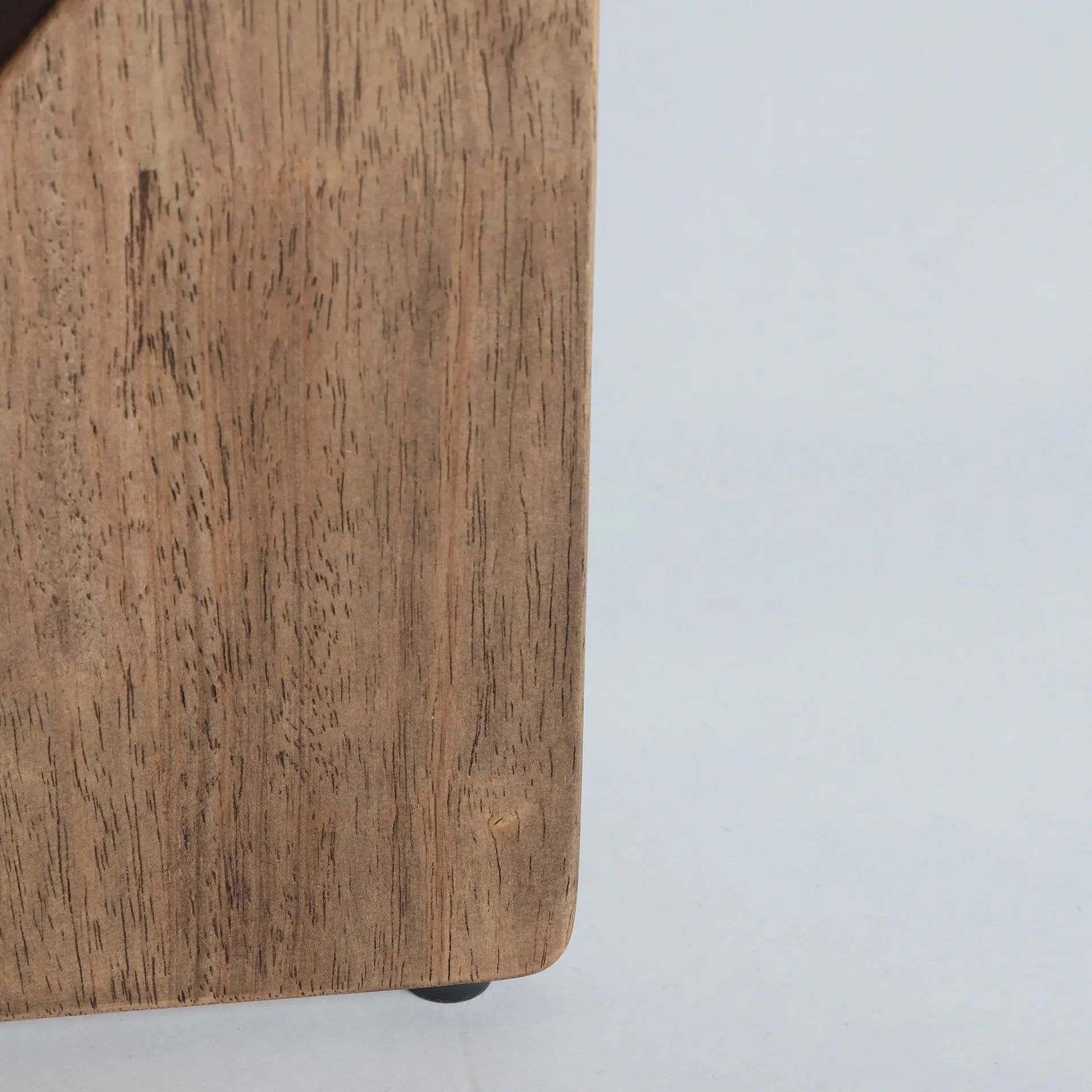 Table Basse en Bois d'Hévéa Brun Plateau en Verre Trempé Brun LUBECA - 80 cm KODU
