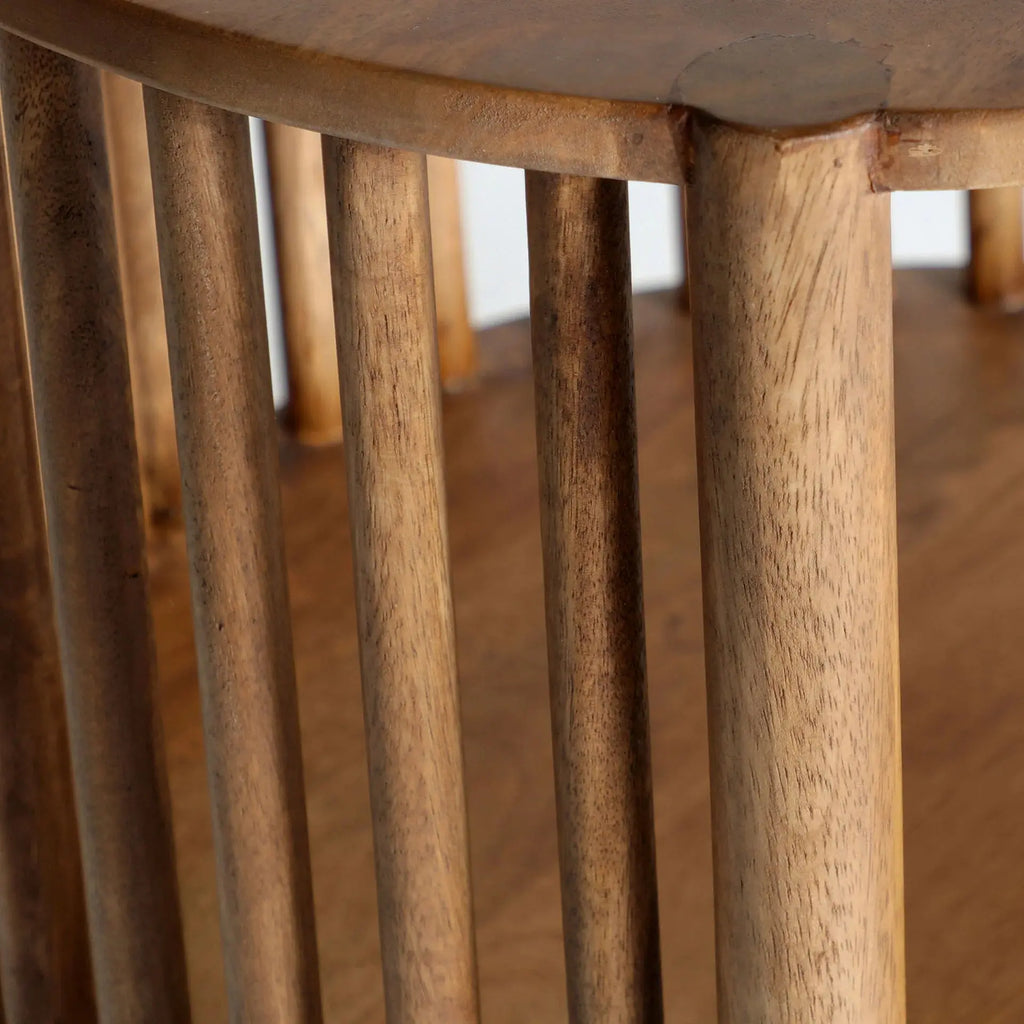 Table Basse en Bois de Manguier Brun Finition Naturelle TREVOUX - 85 cm KODU