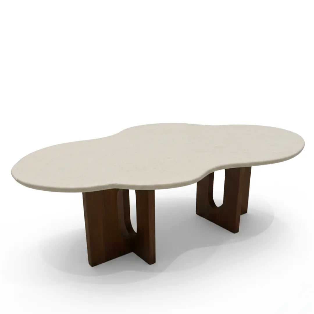 Table Basse en Marbre WAVY - 120 x 60 cm Hawali Home