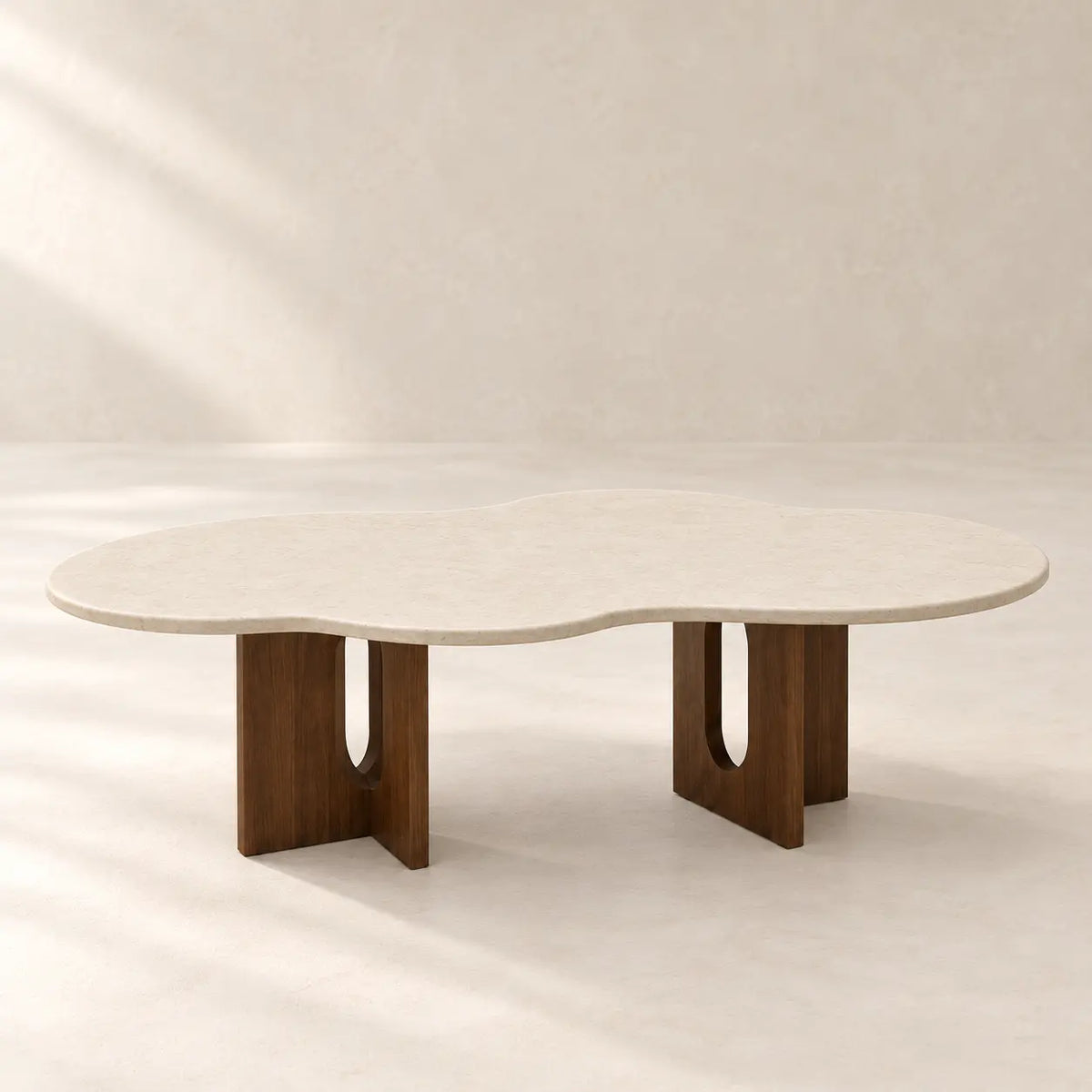 Table Basse en Marbre WAVY - 120 x 60 cm Hawali Home