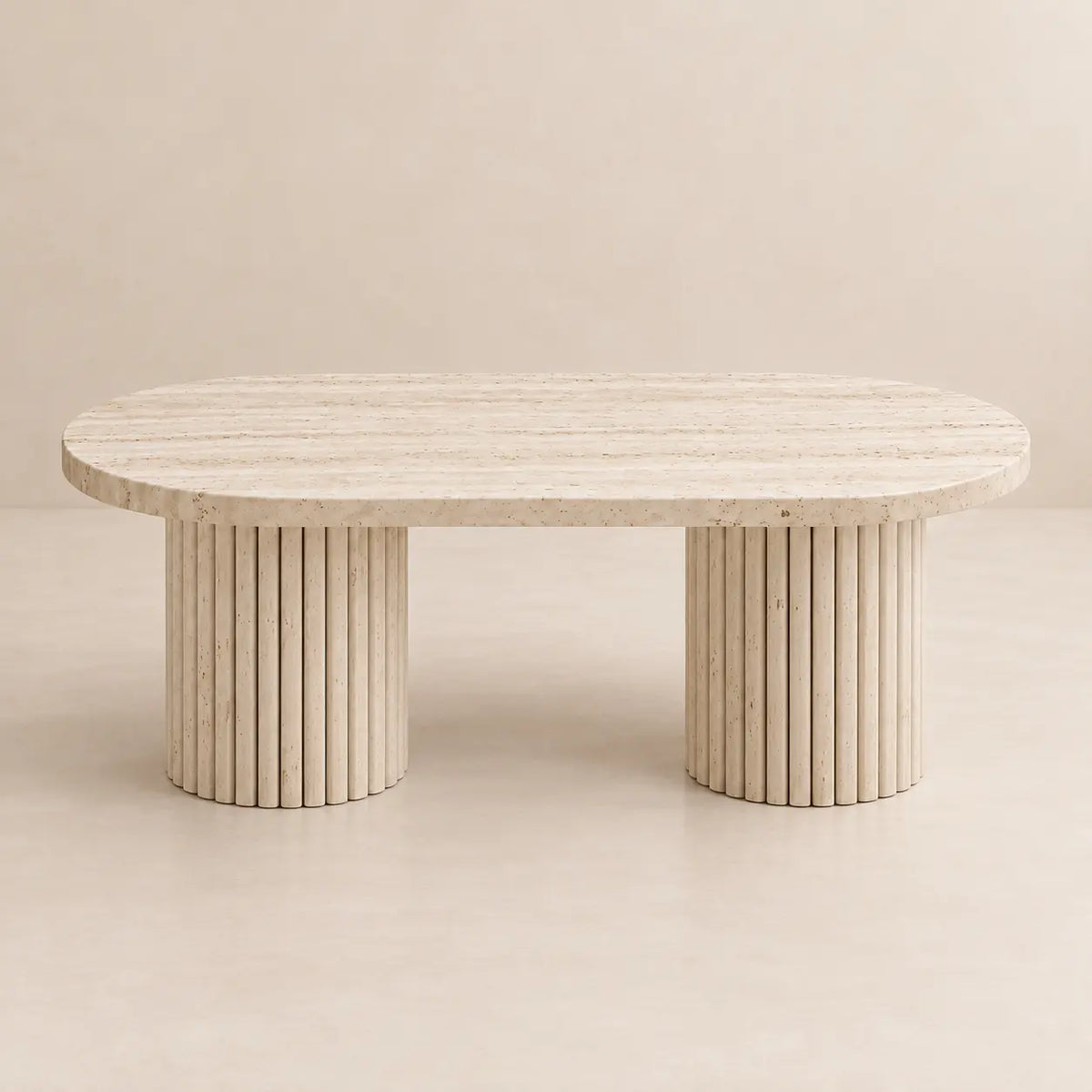 Table basse travertin MARY personnalisable sur mesure – Hawali Home