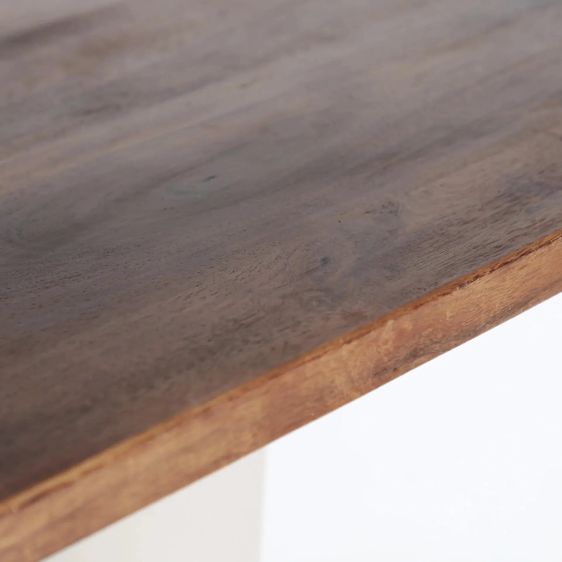 Table De Bar KILHE avec Pied en Fer Beige et Plateau en Bois de Manguier - 65 cm KODU