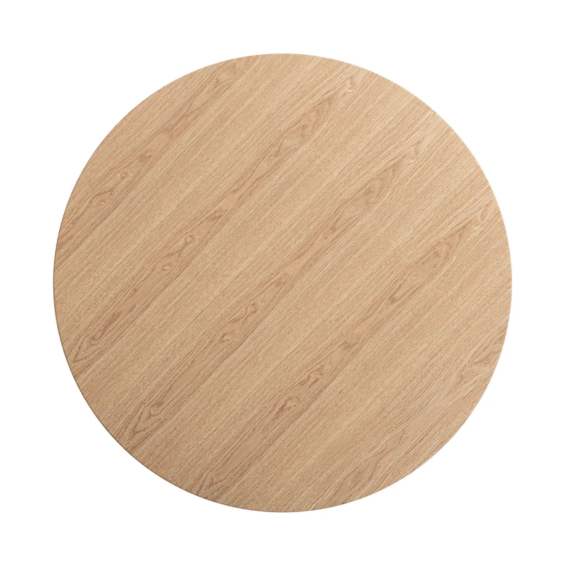 Table De Bar en MDF brun clair et plaquée de frêne WIELER - 90 cm KODU