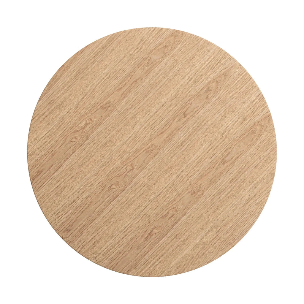Table De Bar en MDF brun clair et plaquée frêne WIELER - 70 cm KODU