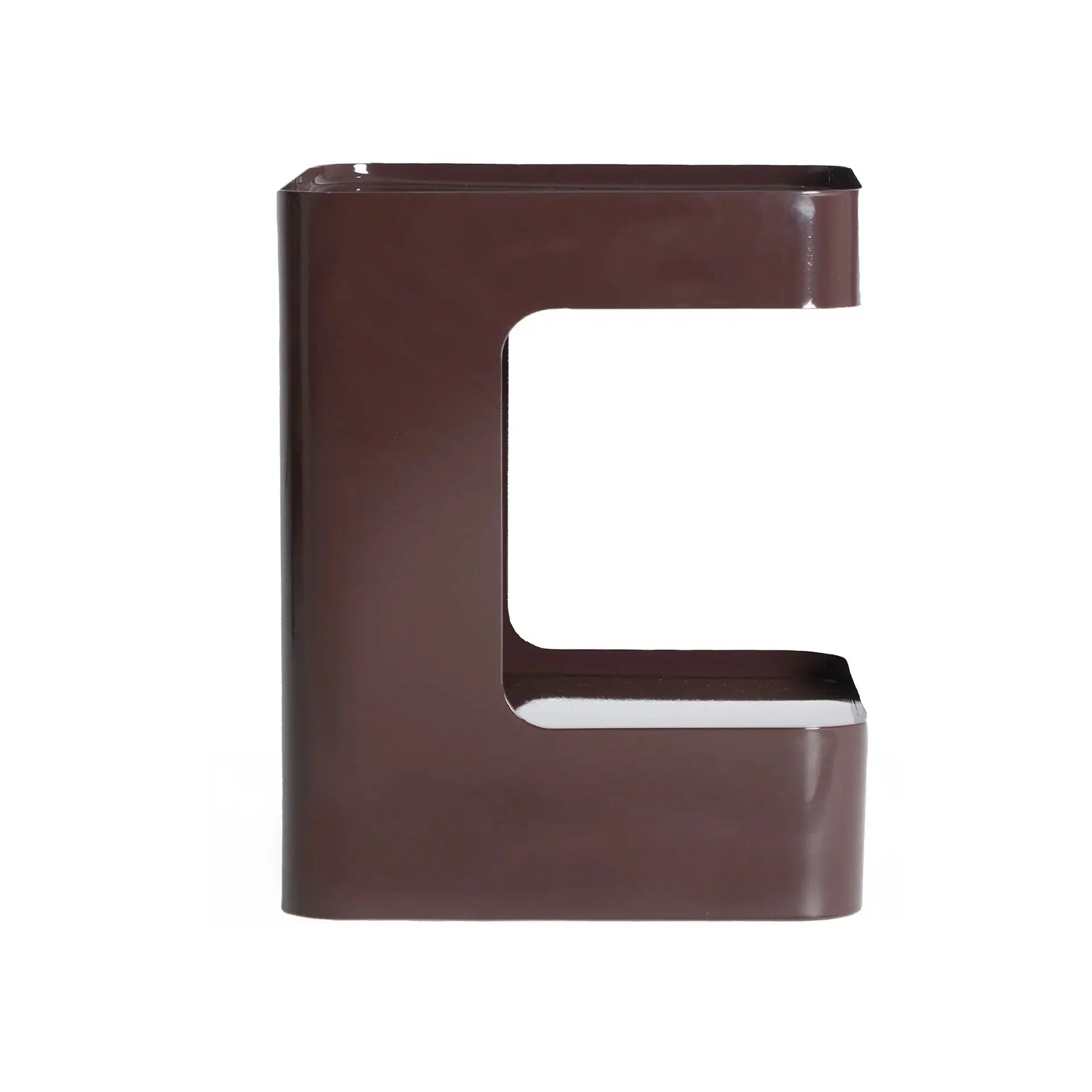 Table De Chevet 100% Fer Chocolat Brillant UMOA - 37 cm KODU