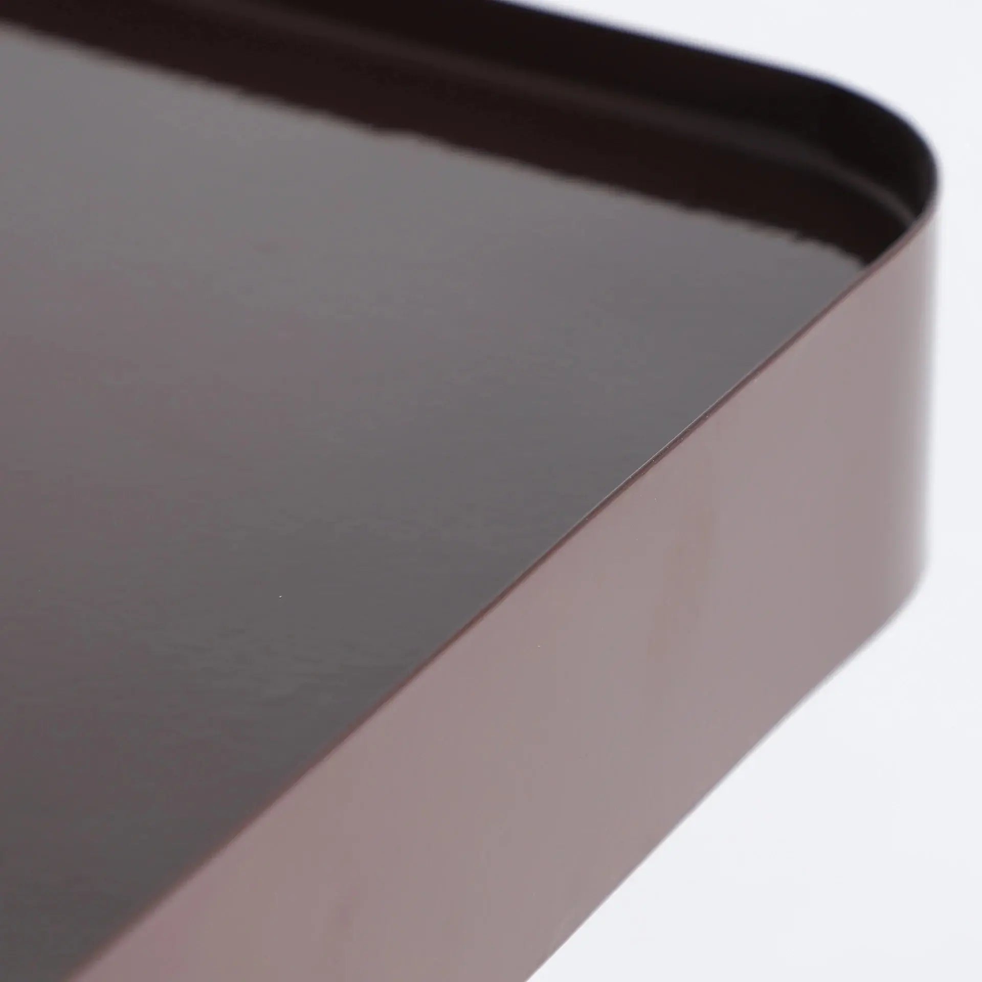 Table De Chevet 100% Fer Chocolat Brillant UMOA - 37 cm KODU