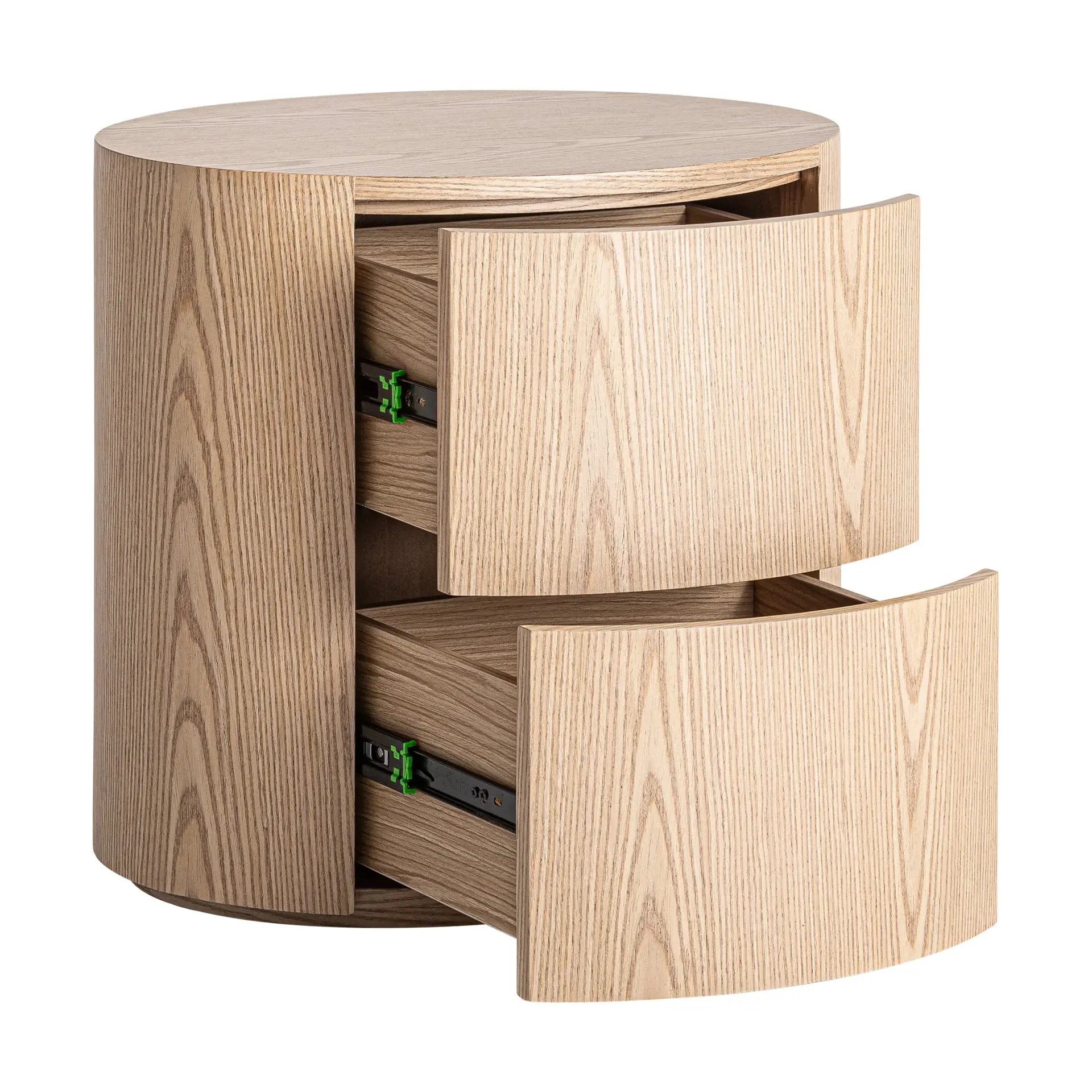 Table De Chevet en Bois MDF et Placage Bois LIRA - 56 x 41 cm KODU