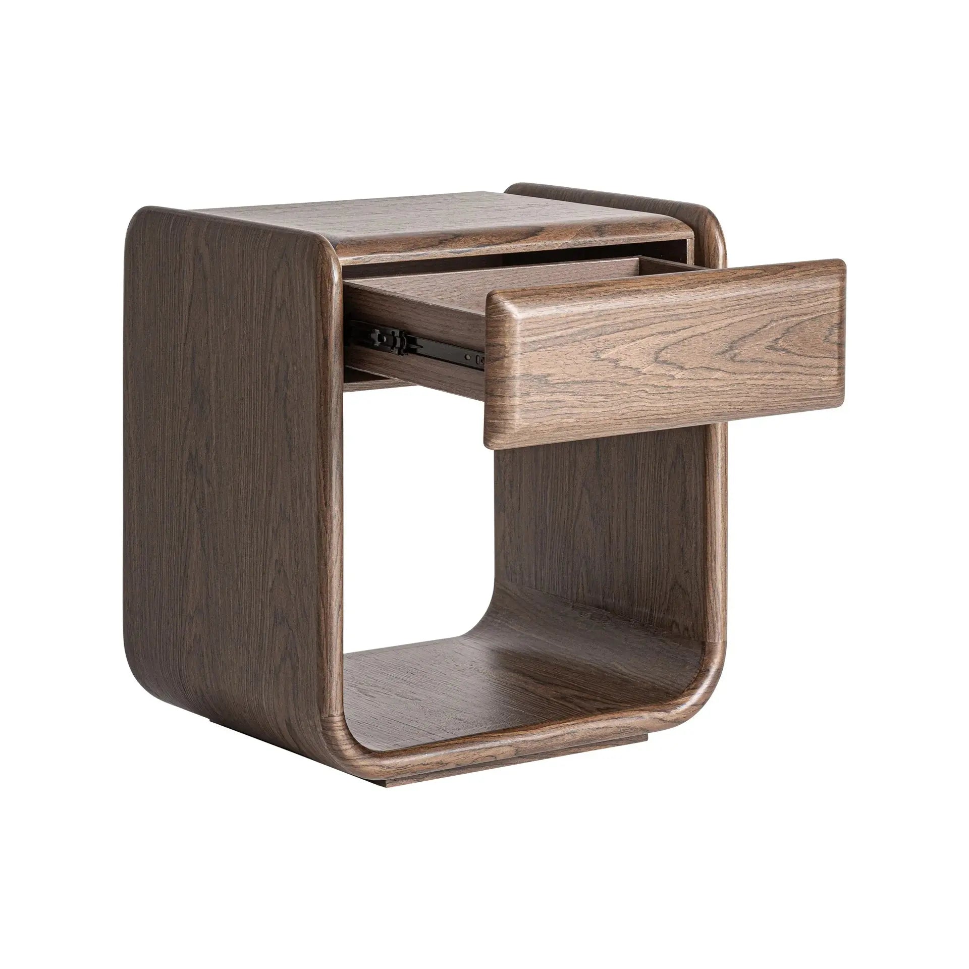 Table De Chevet en Bois MDF et Placage en Bois ARKO - 50 x 40 cm KODU