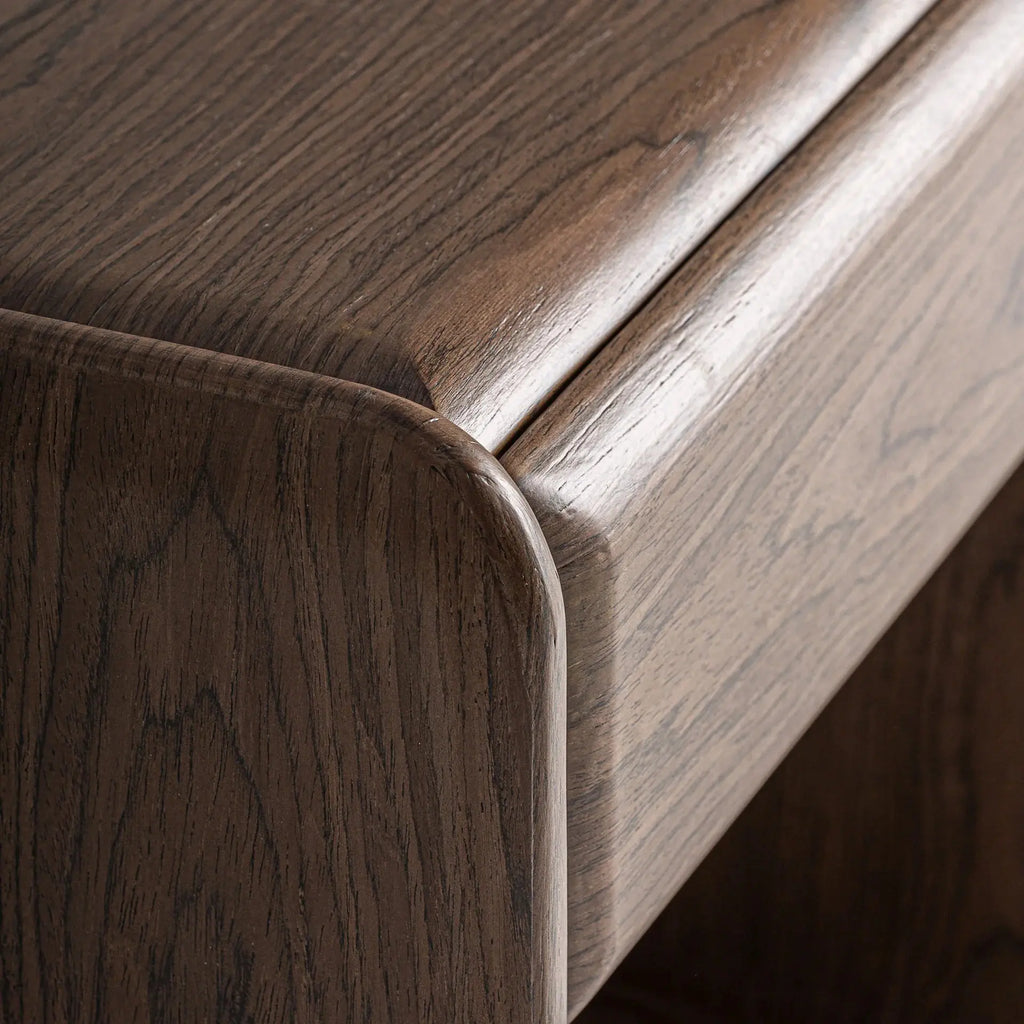 Table De Chevet en Bois MDF et Placage en Bois ARKO - 50 x 40 cm KODU