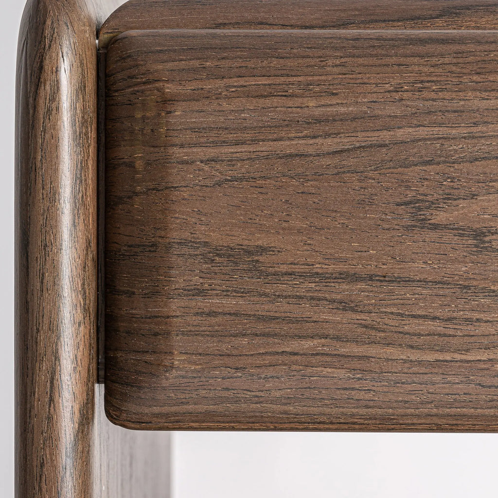 Table De Chevet en Bois MDF et Placage en Bois ARKO - 50 x 40 cm KODU