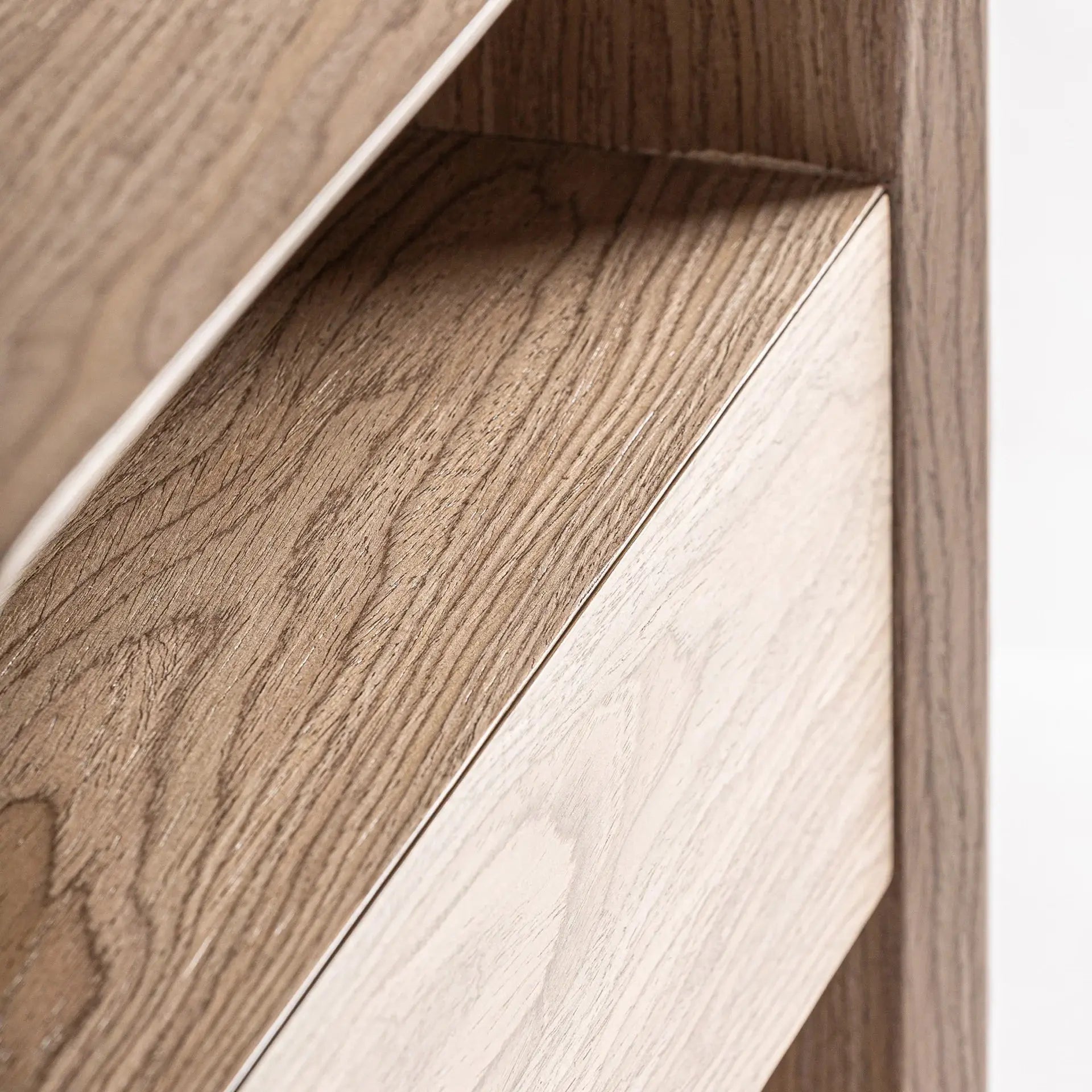 Table De Chevet en Bois MDF et Placage en Bois Marron Clair LIRA - 56 x 40 cm KODU