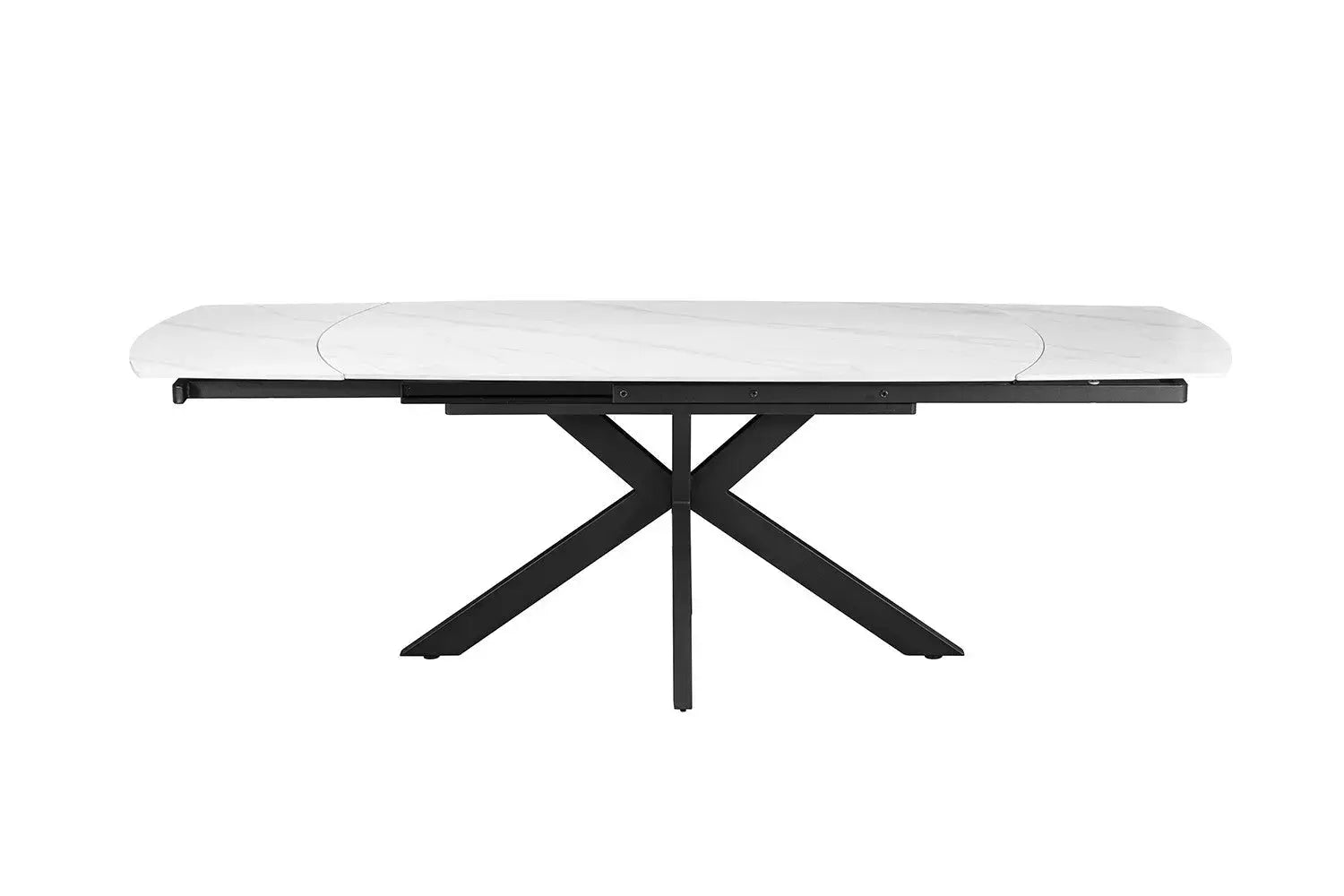 Table Extensible Ovale OLYMPIA Danoise Pierre Frittée - de 160 à 240 cm Rousseau