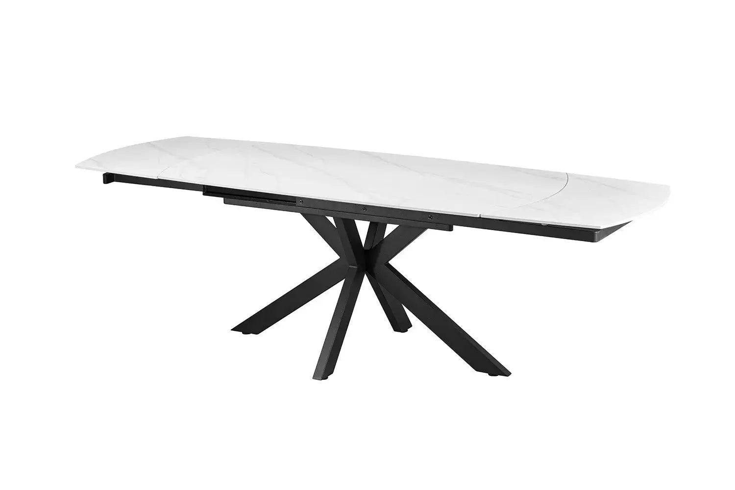 Table Extensible Ovale OLYMPIA Danoise Pierre Frittée - de 160 à 240 cm Rousseau