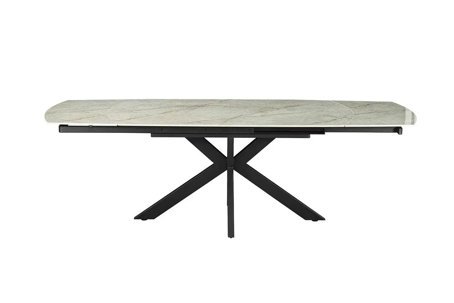 Table Extensible Ovale OLYMPIA Danoise Pierre Frittée - de 160 à 240 cm Rousseau