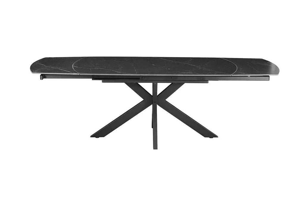 Table Extensible Ovale OLYMPIA Danoise Pierre Frittée - de 160 à 240 cm Rousseau