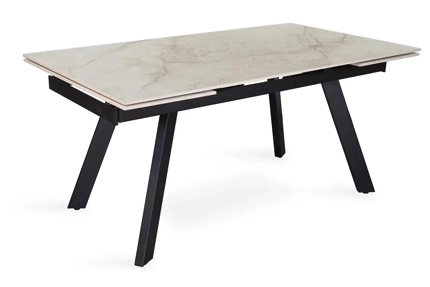 Table Extensible Plateau en Pierre Frittée ORELA - de 160 a 240 cm Rousseau