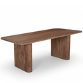 Table à Manger Ovale en Bois de Manguier Brun Clair WOODY - 200 cm Hawali Home