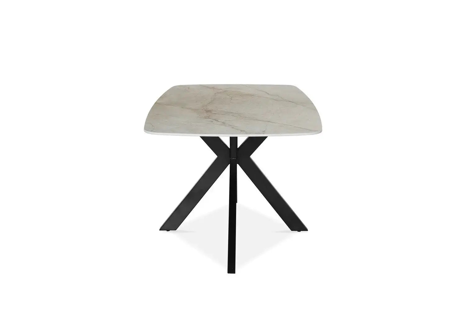 Table à Manger Ovale en Pierre Frittée AXIA - 180 x 90 cm Rousseau