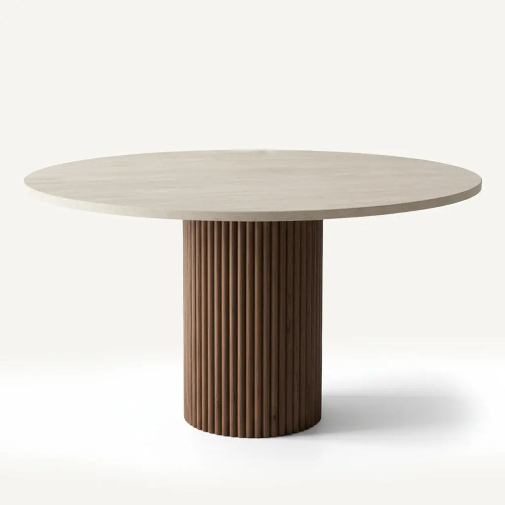 Table à Manger Ronde ELENA - De 100 à 160 cm Hawali Home