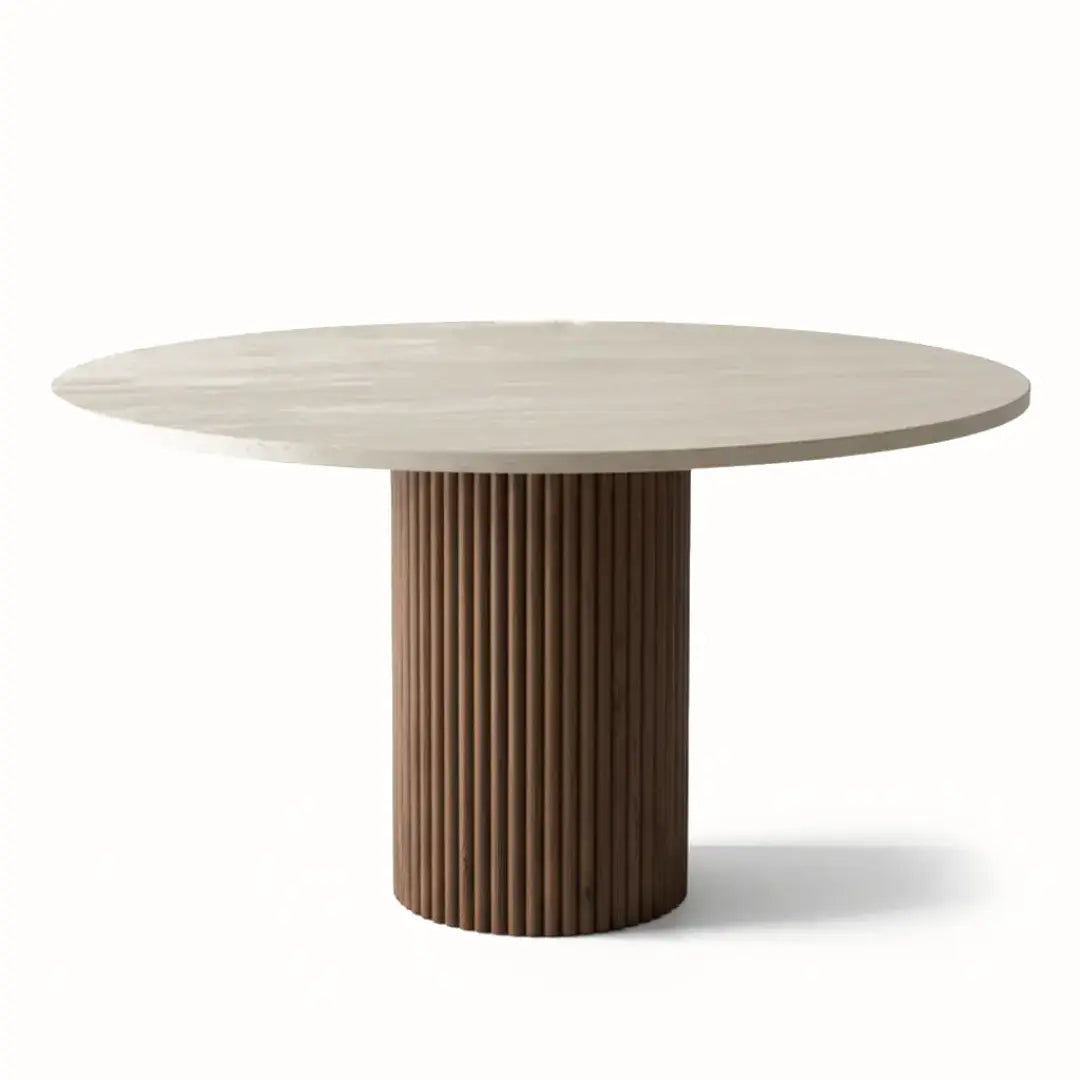 Table à Manger Ronde ELENA - De 100 à 160 cm Hawali Home