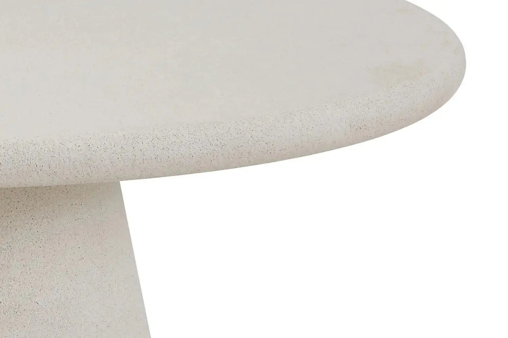 Table à Manger Ronde Effet Ciment ORKA - 120 cm Rousseau