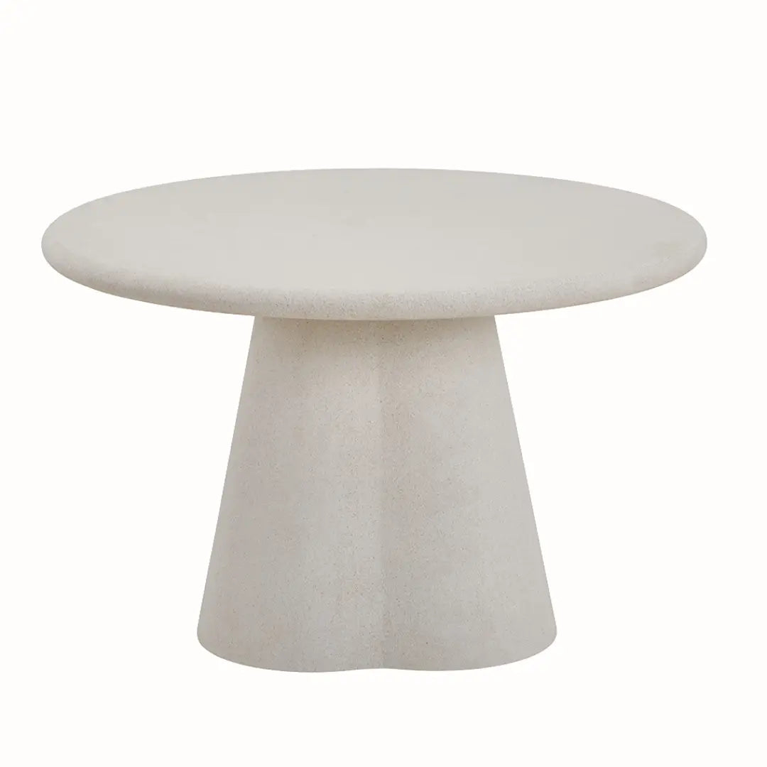 Table à Manger Ronde Effet Ciment ORKA - 120 cm Rousseau