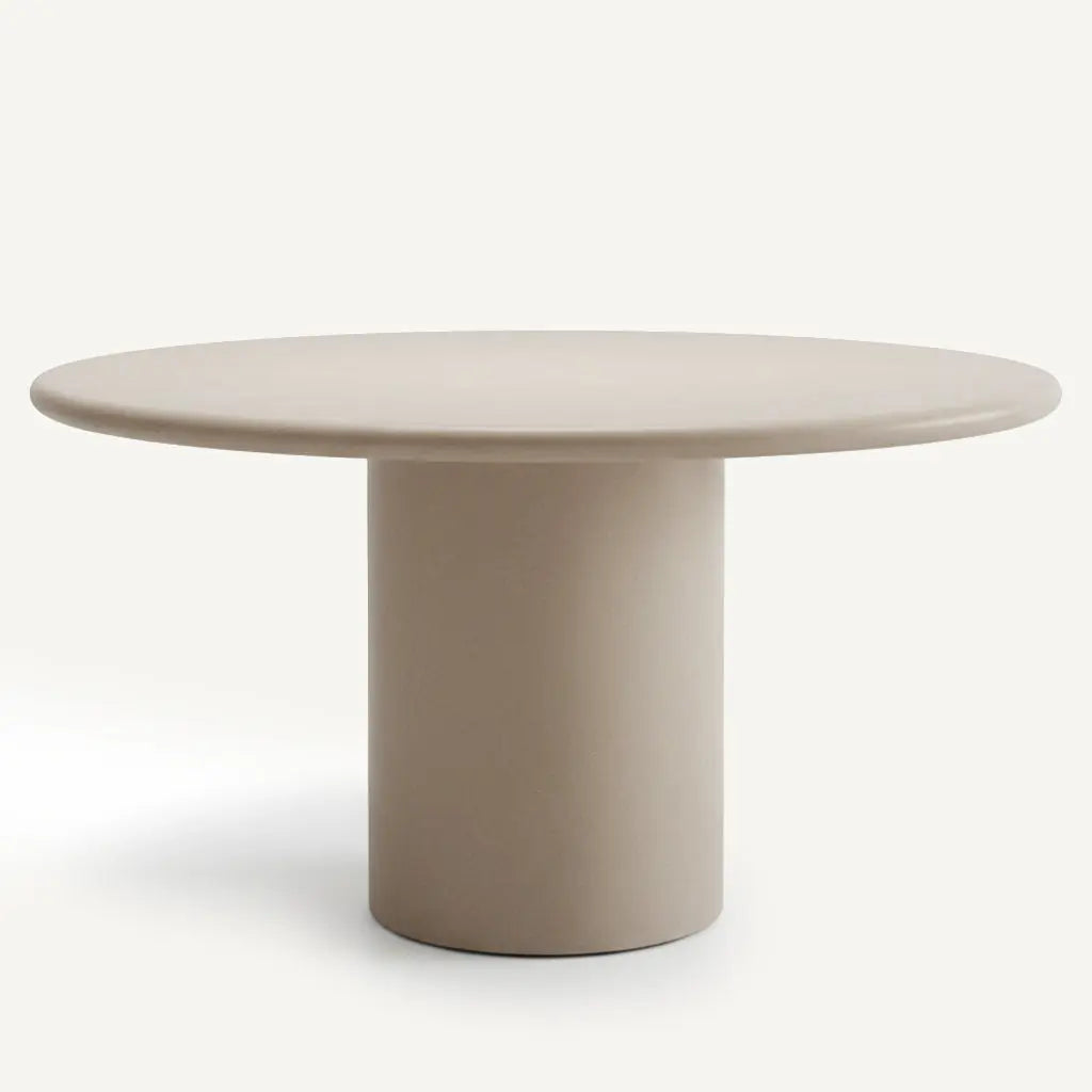 Table à Manger Ronde en Béton Ciré MIRA - De 100 à 140 cm Hawali Home