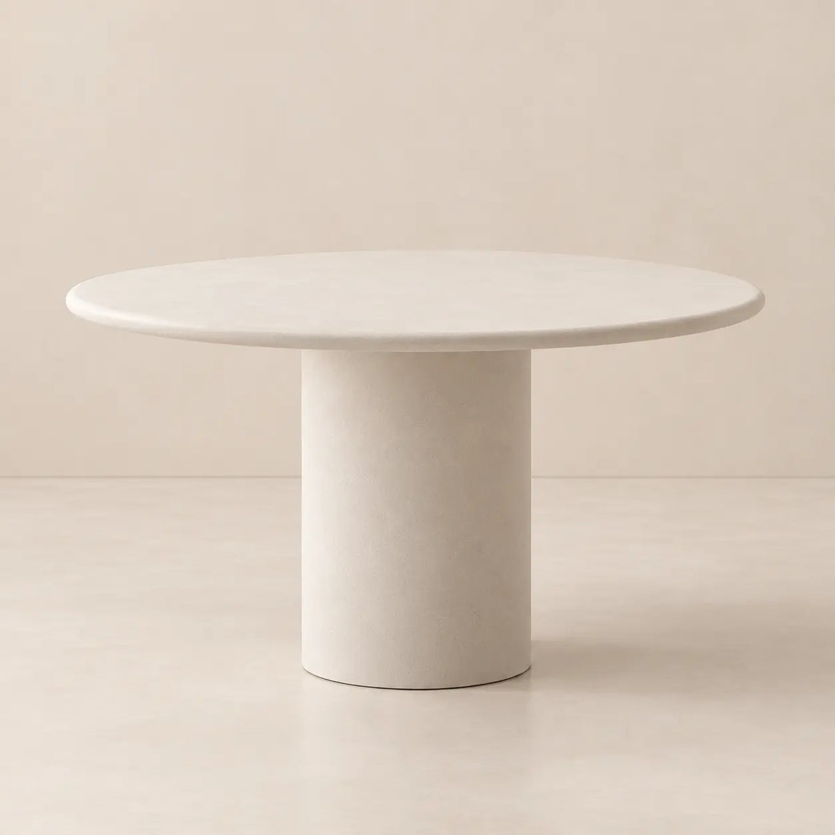Table à Manger Ronde en Béton Ciré MIRA - De 100 à 140 cm Hawali Home