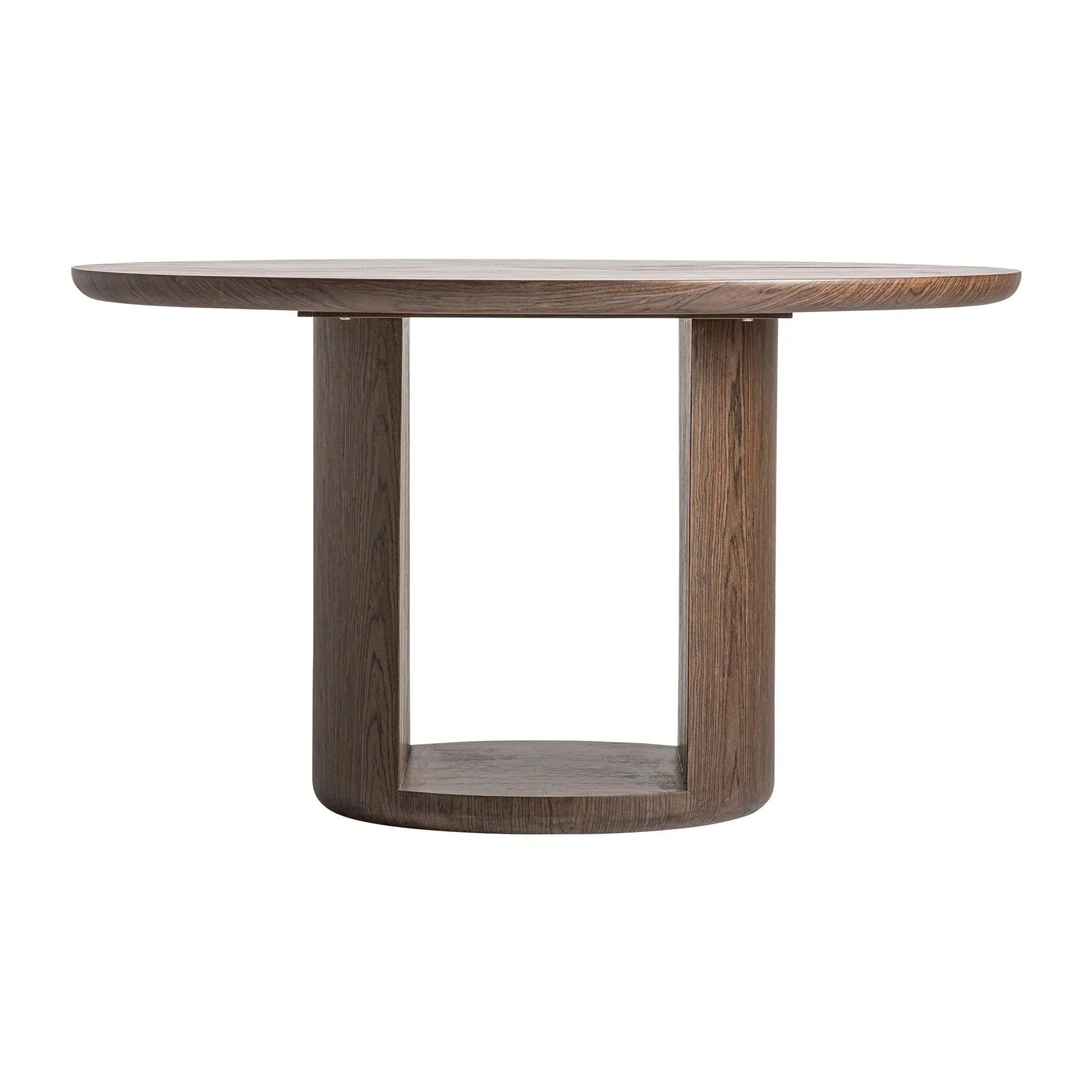 Table à Manger Ronde en Bois Couleur Marron ARKO - 132 cm KODU