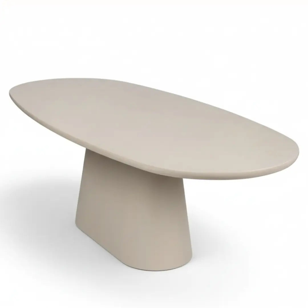 Table à manger Effet Ciment SCARLETT - 220 cm Hawali Home