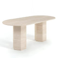 Table à manger en Travertin ELEGENCIA - De 160 à 220 cm Hawali Home