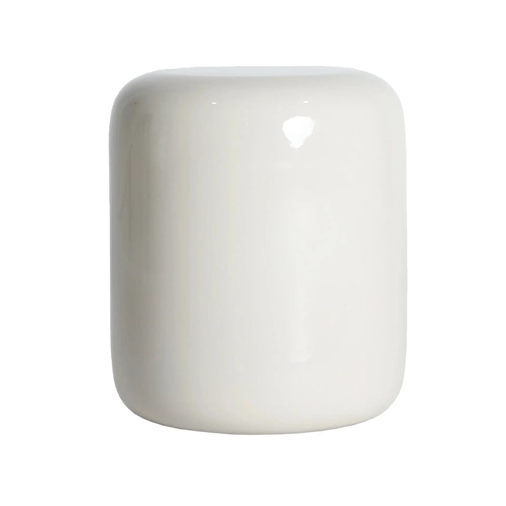 Table d'Appoint de Bout de Canapé 100% Fer en Blanc Cassé GREI - 38 cm KODU