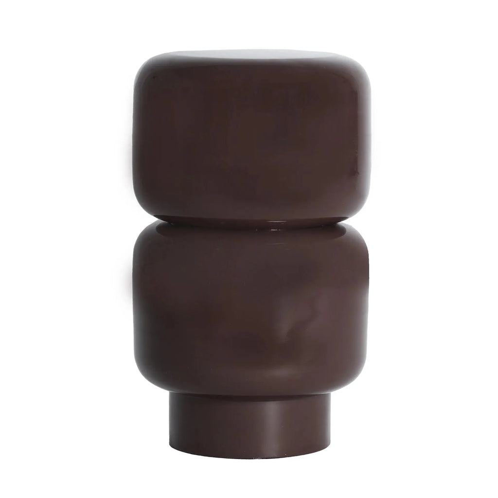 Table d'Appoint de Bout de Canapé Chocolat MOKA - 30 x 30 cm KODU