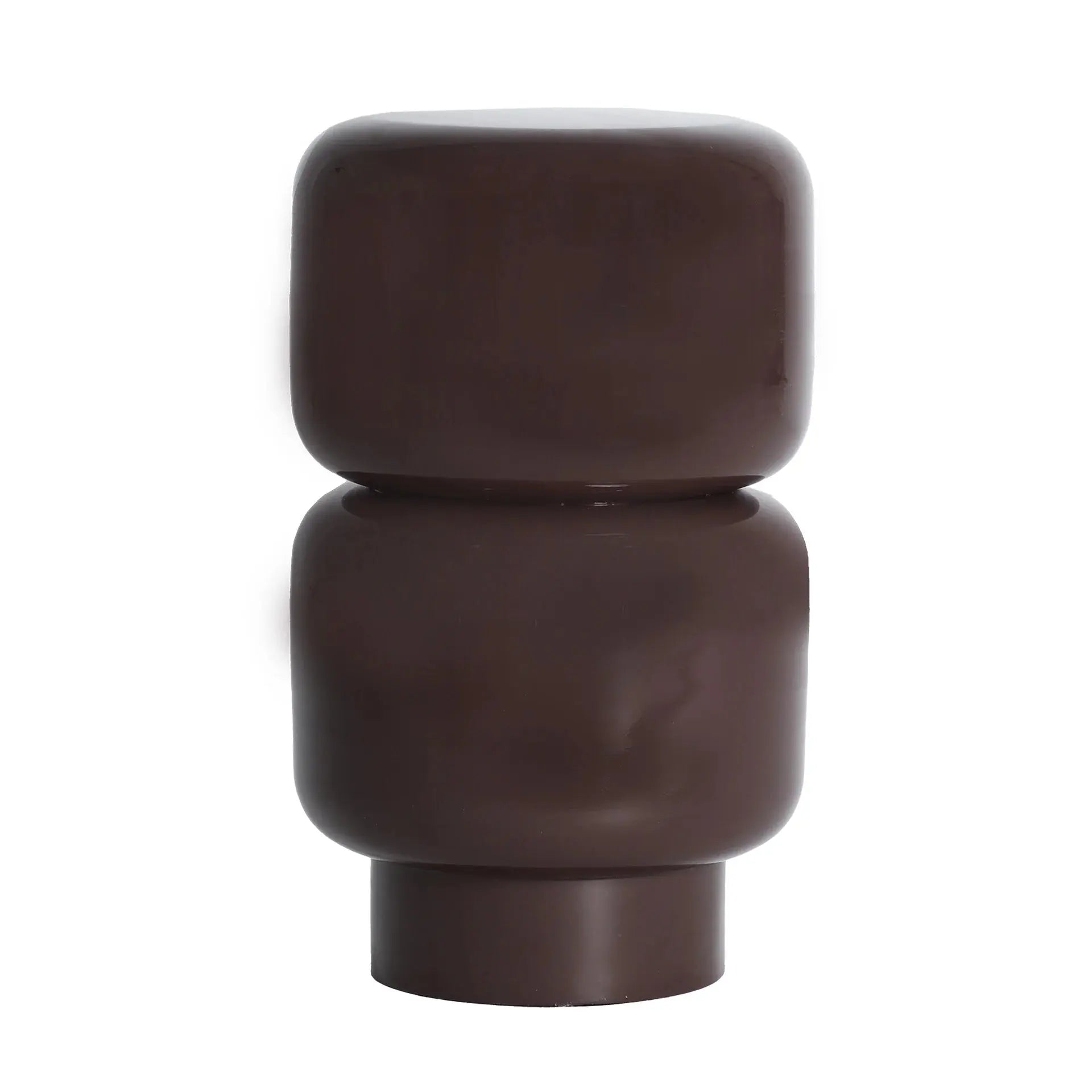 Table d'Appoint de Bout de Canapé Chocolat MOKA - 30 x 30 cm KODU