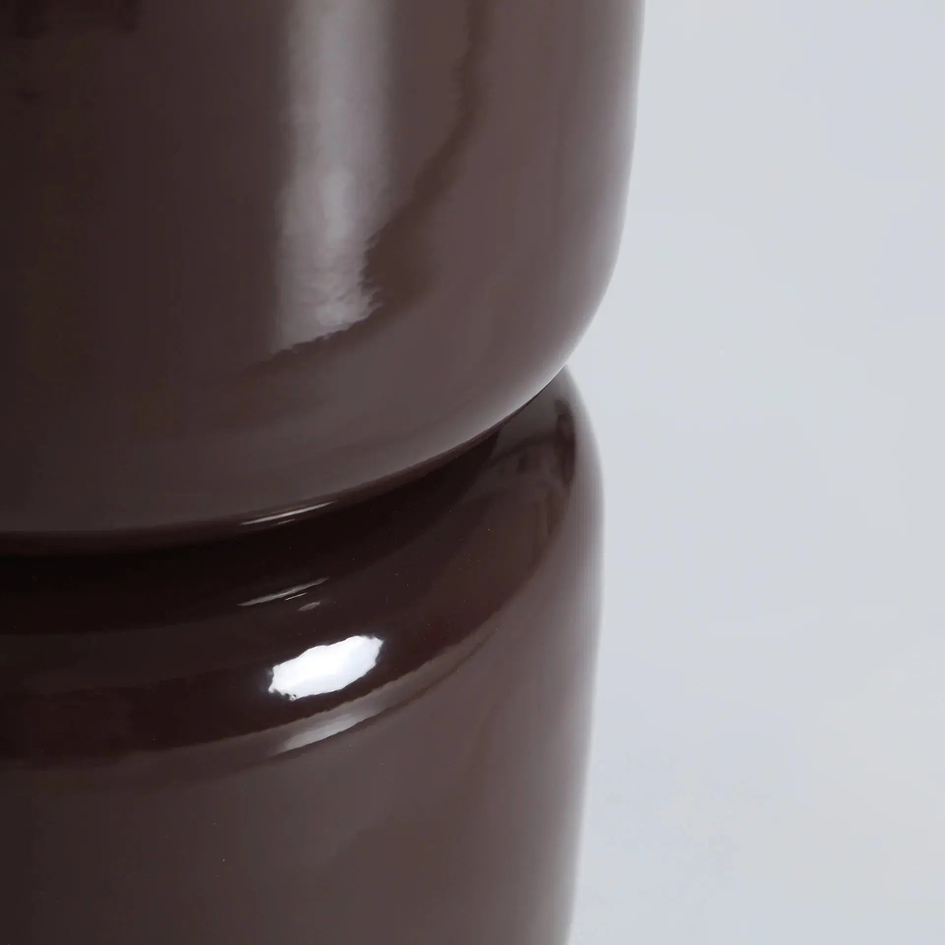 Table d'Appoint de Bout de Canapé Chocolat MOKA - 30 x 30 cm KODU
