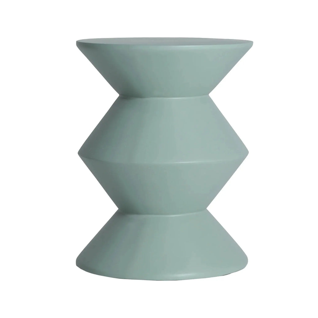 Table d'Appoint de Bout de Canapé en Béton Armé Vert MELLE - 36 cm KODU