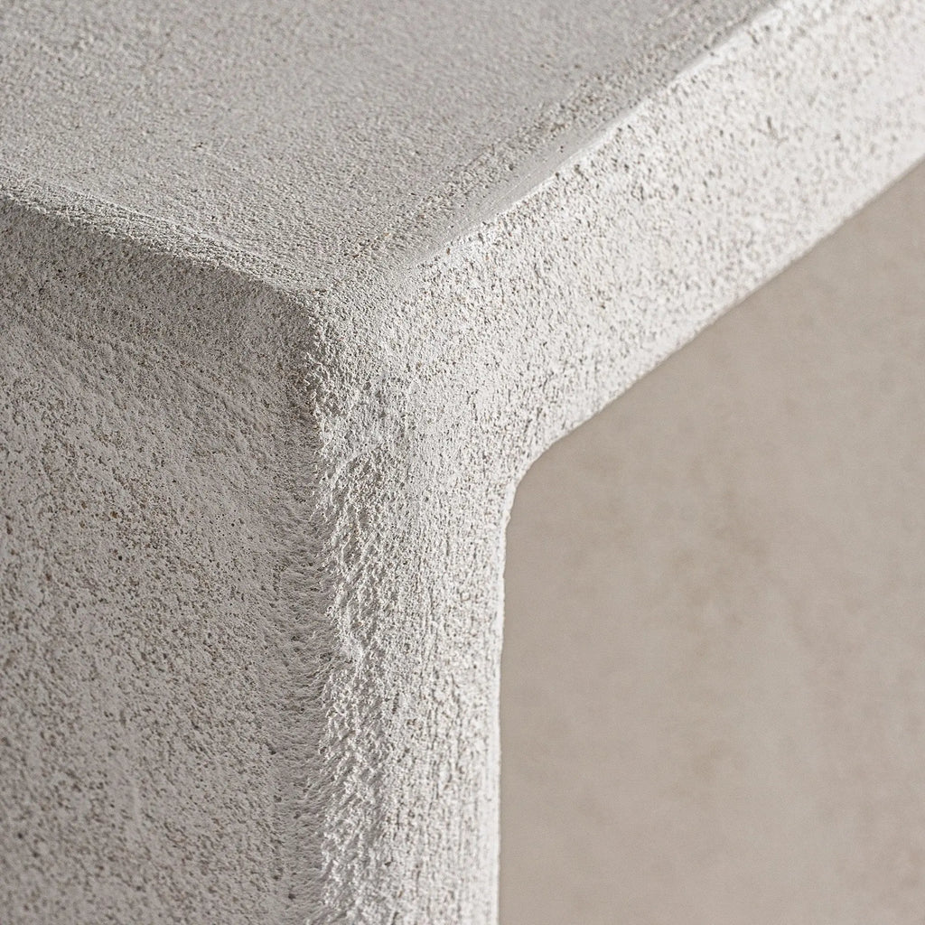 Table d'Appoint de Bout de Canapé en Bois MDF Blanc Cassé ARNSBERG - 48 cm KODU