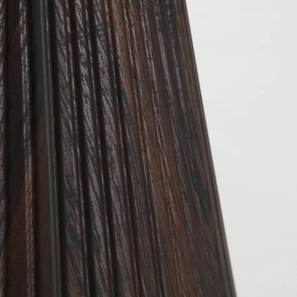 Table d'Appoint de Bout de Canapé en Bois MDF Marron avec Plateau en Marbre Synthétique Beige VERONA - 55 cm KODU