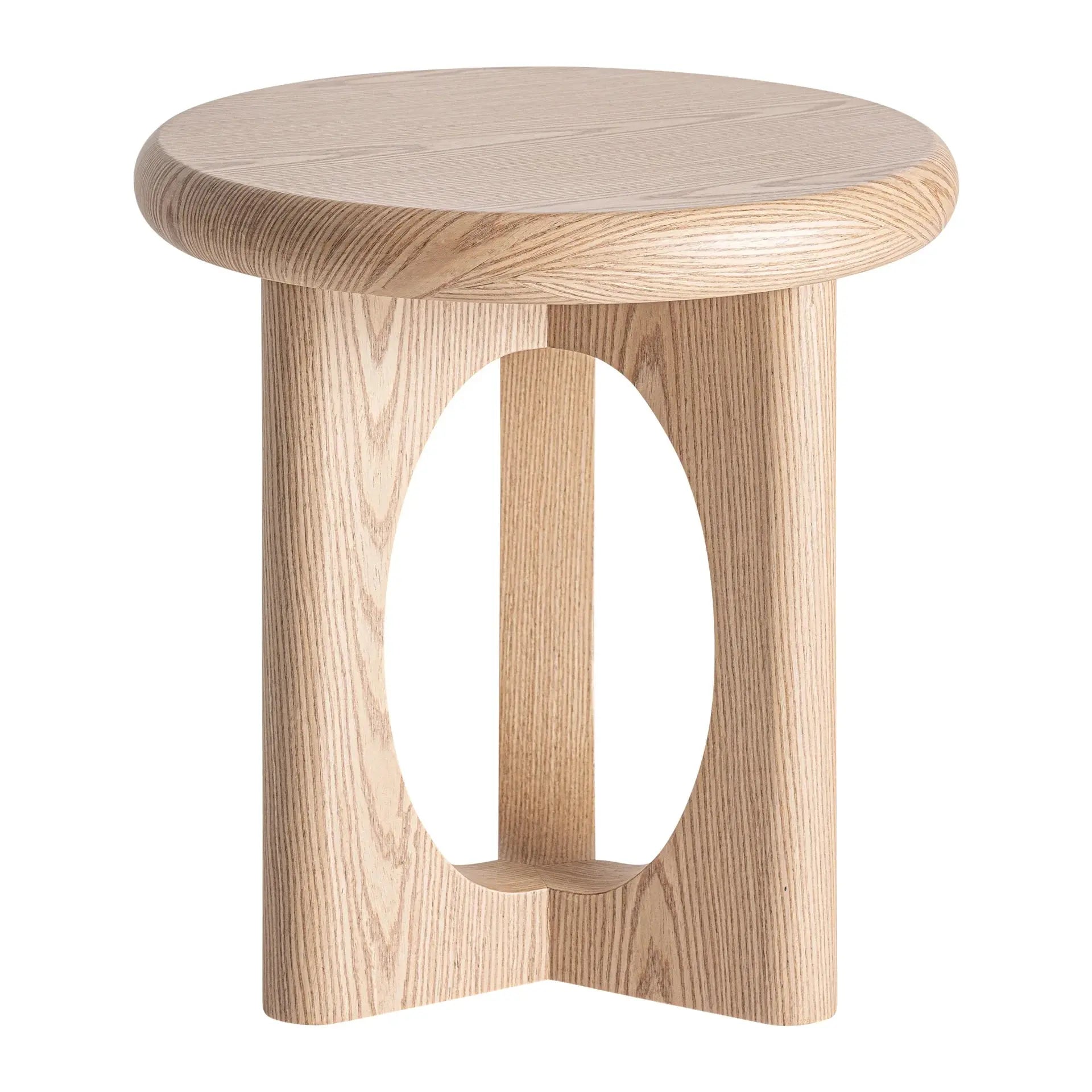 Table d'Appoint de Bout de Canapé en Bois MDF et Placage de Bois LIRA - 50 cm KODU