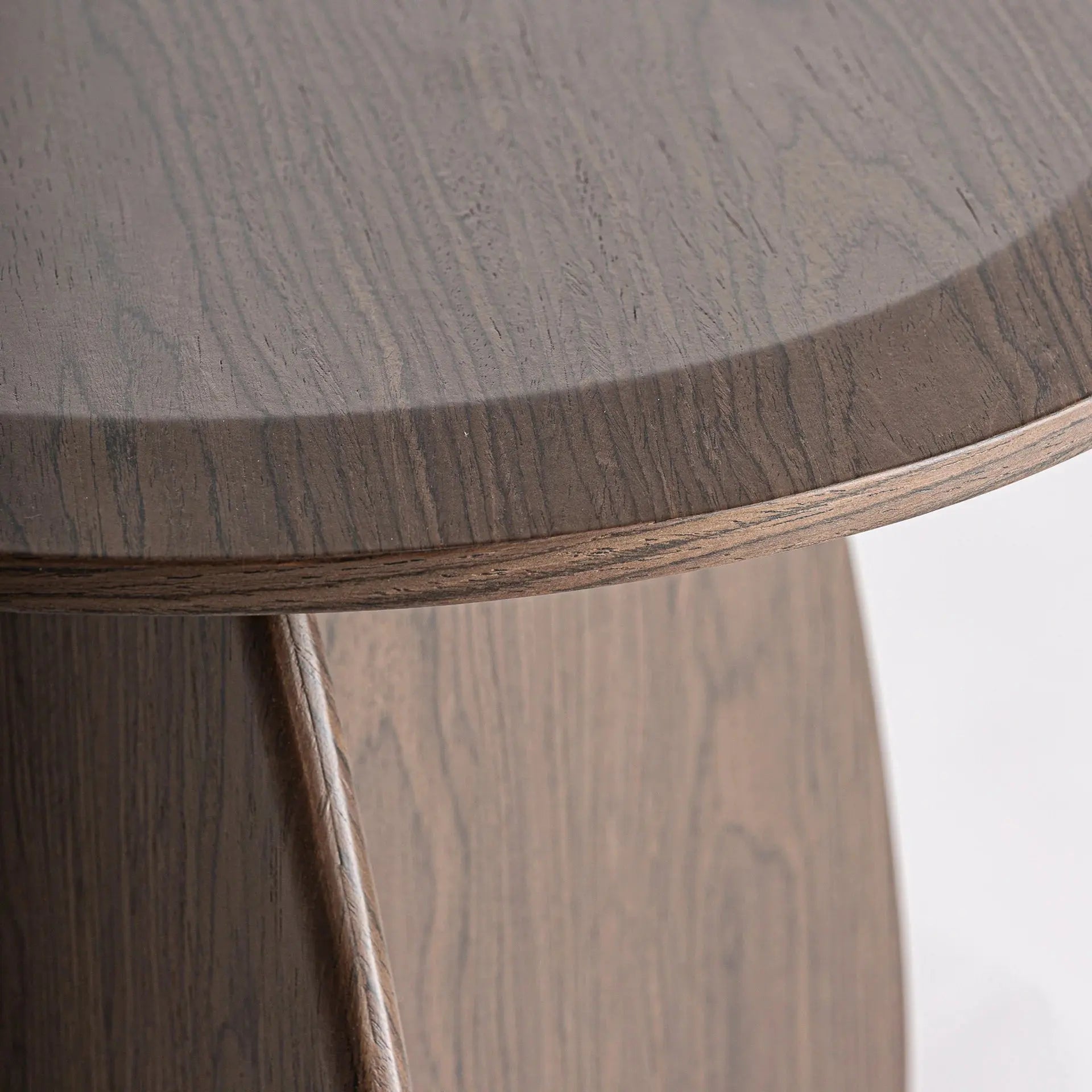 Table d'Appoint de Bout de Canapé en Bois MDF et Placage de Bois Marron ARKO - 50 cm KODU