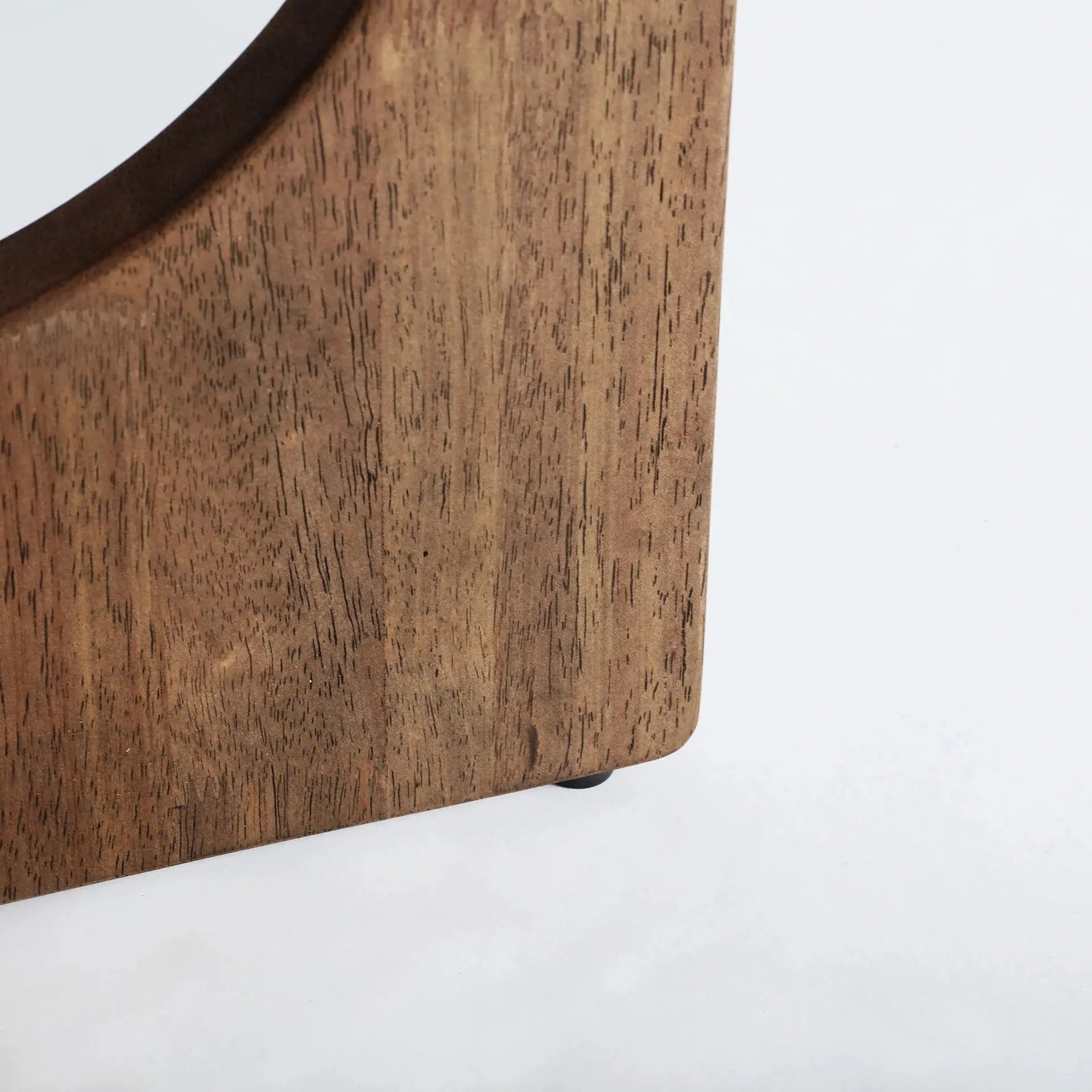 Table d'Appoint de Bout de Canapé en Bois d'Hévéa Brun et Plateau en Verre Trempé Brun LUBECA - 50 cm KODU