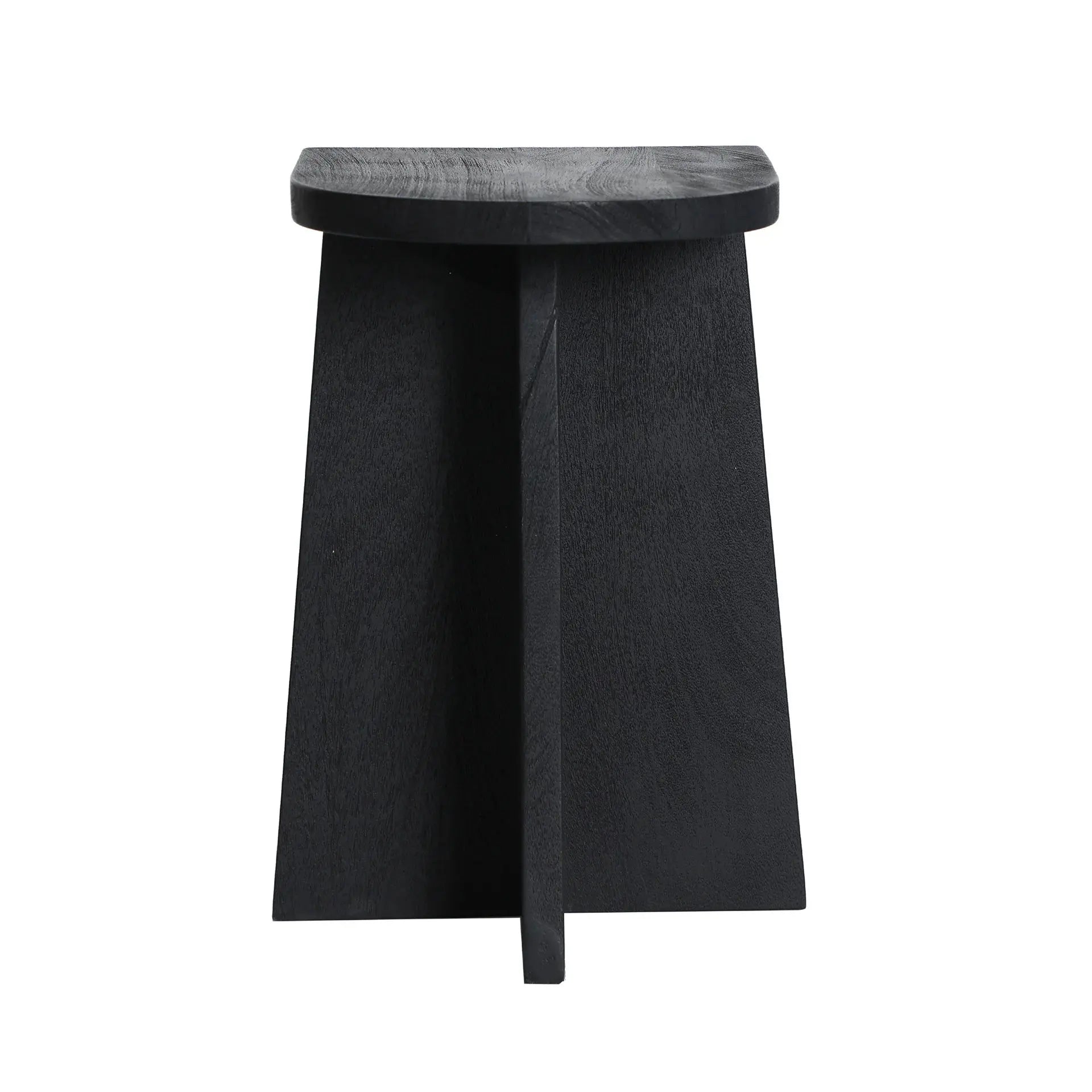 Table d'Appoint de Bout de Canapé en Bois de Manguier Noir ZNIN - 35 x 30 cm KODU