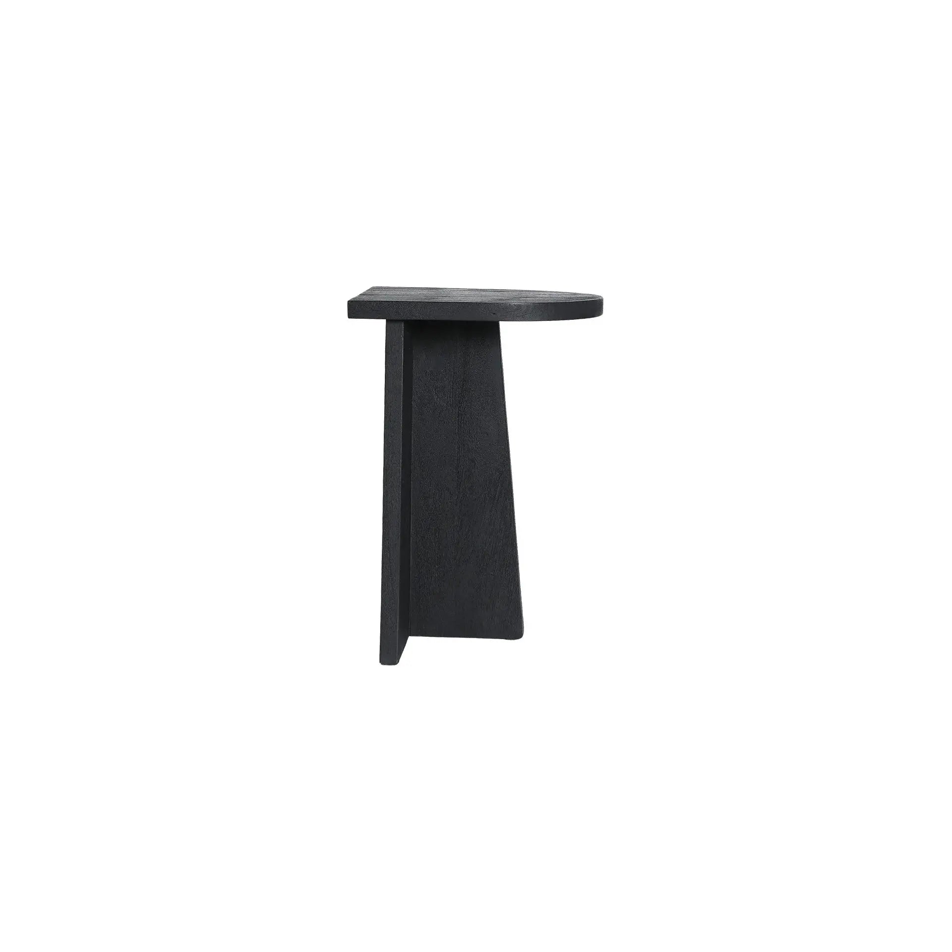 Table d'Appoint de Bout de Canapé en Bois de Manguier Noir ZNIN - 35 x 30 cm KODU