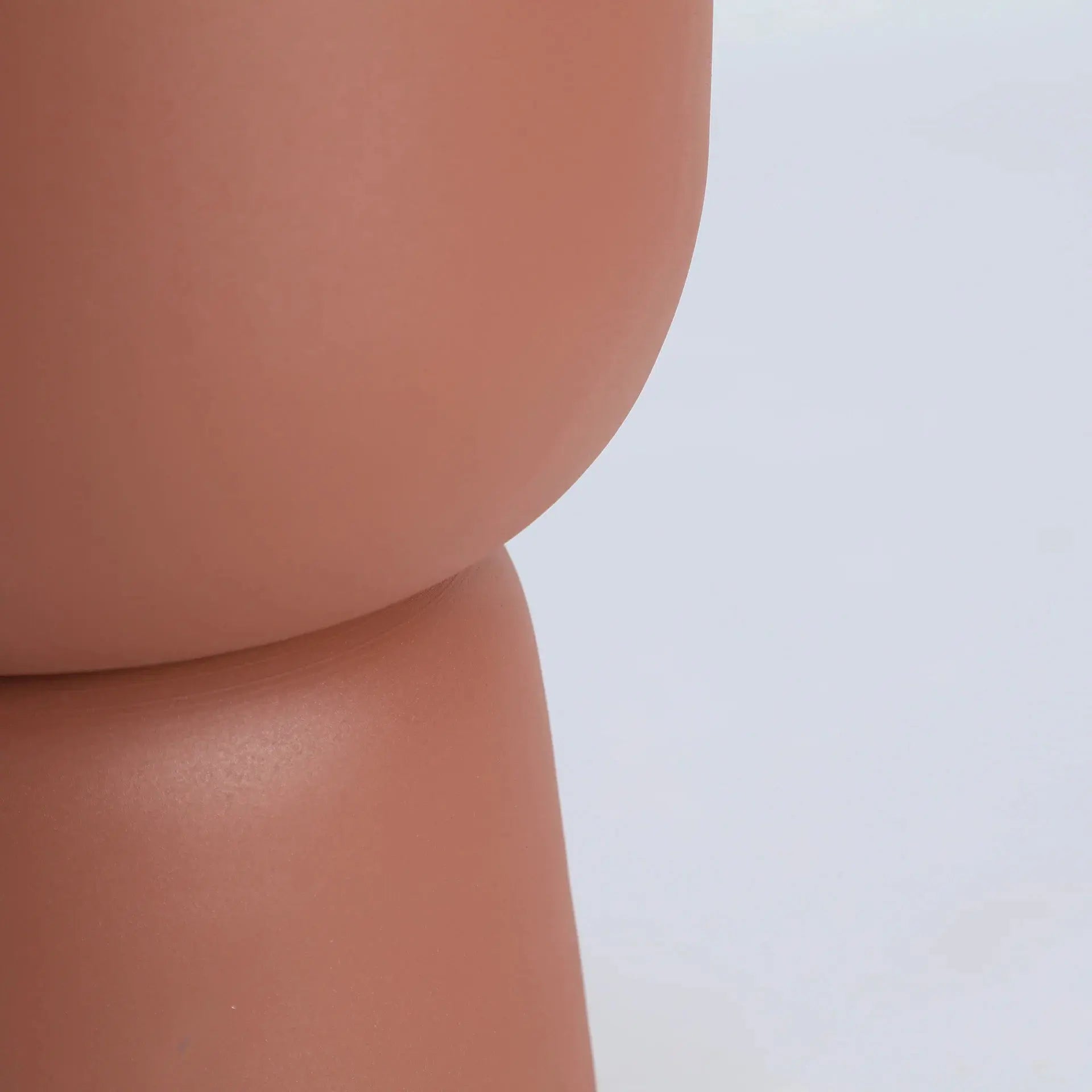 Table d'Appoint de Bout de Canapé en Fer Brun Finition Mate TERRA - 36 cm KODU