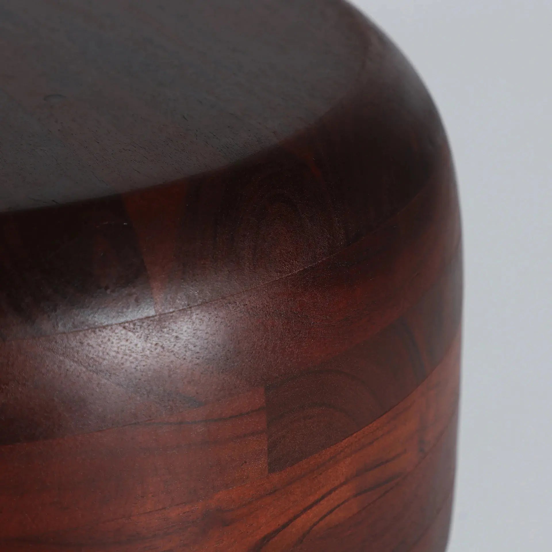 Table d'Appoint de Bout de Canapé en Fer Chocolat Brillant et Bois d'acacia Marron TAU - 34 cm KODU